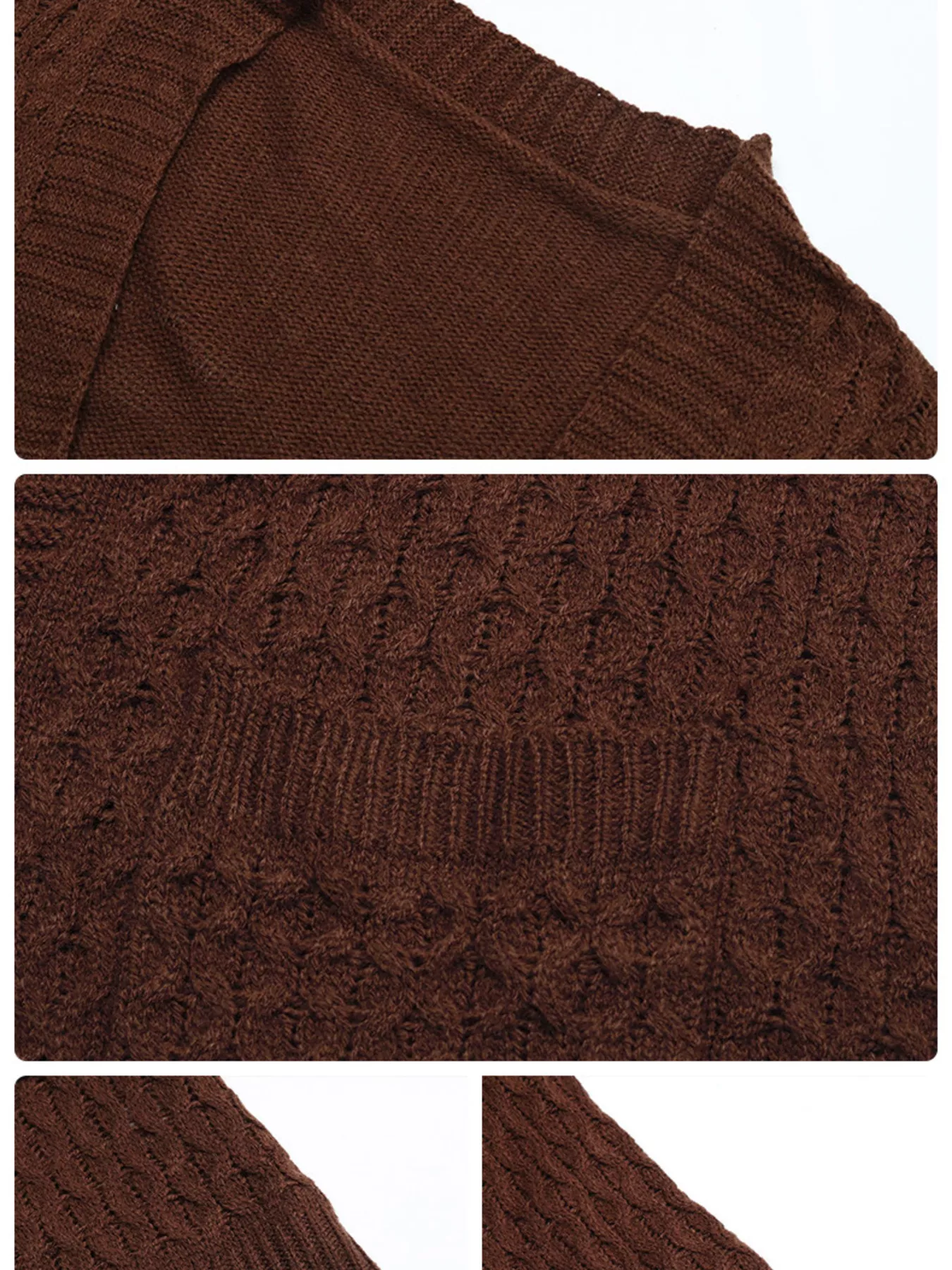 Cable Knit Open Front Cardigan - Image 7