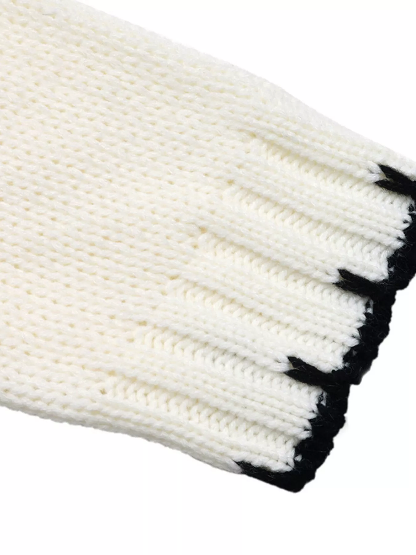 Cable Knit Round Neck Sweater - Image 7