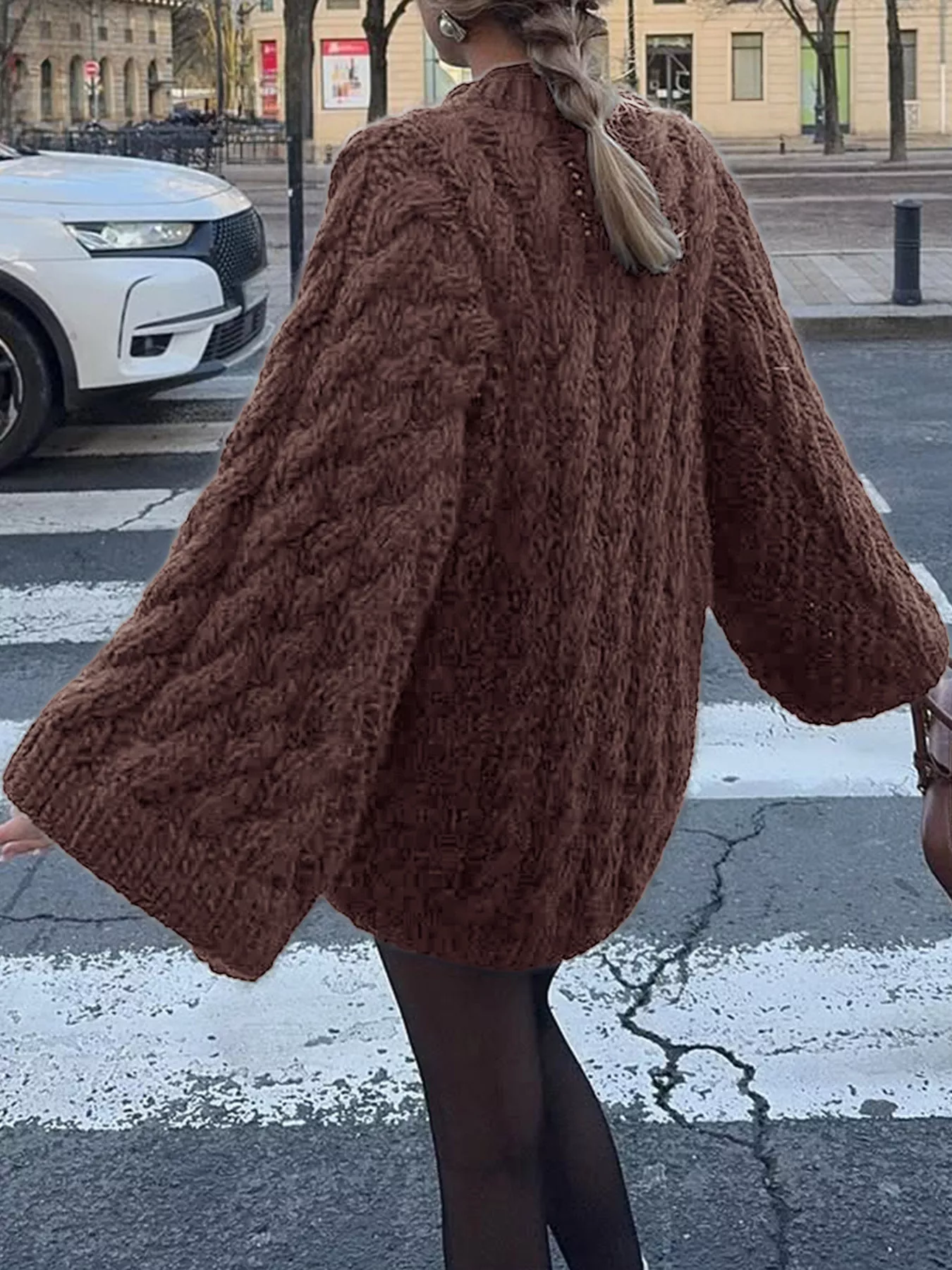 Cable Knit Round Neck Sweater - Image 15
