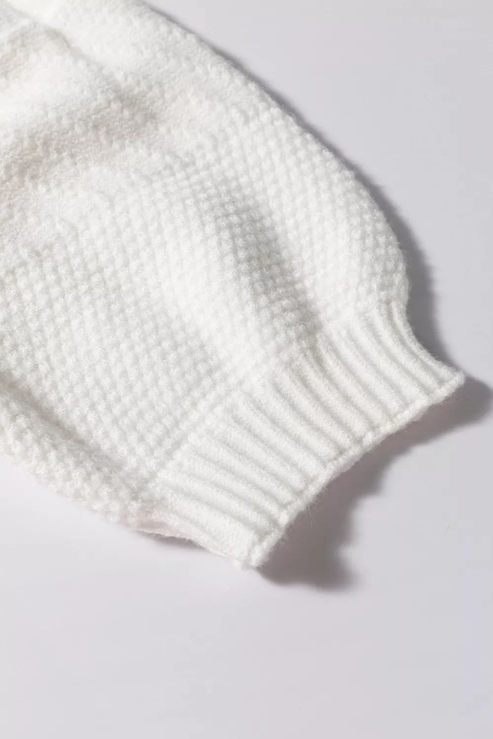 Cable Knit Short Sleeve Sweater - Image 8