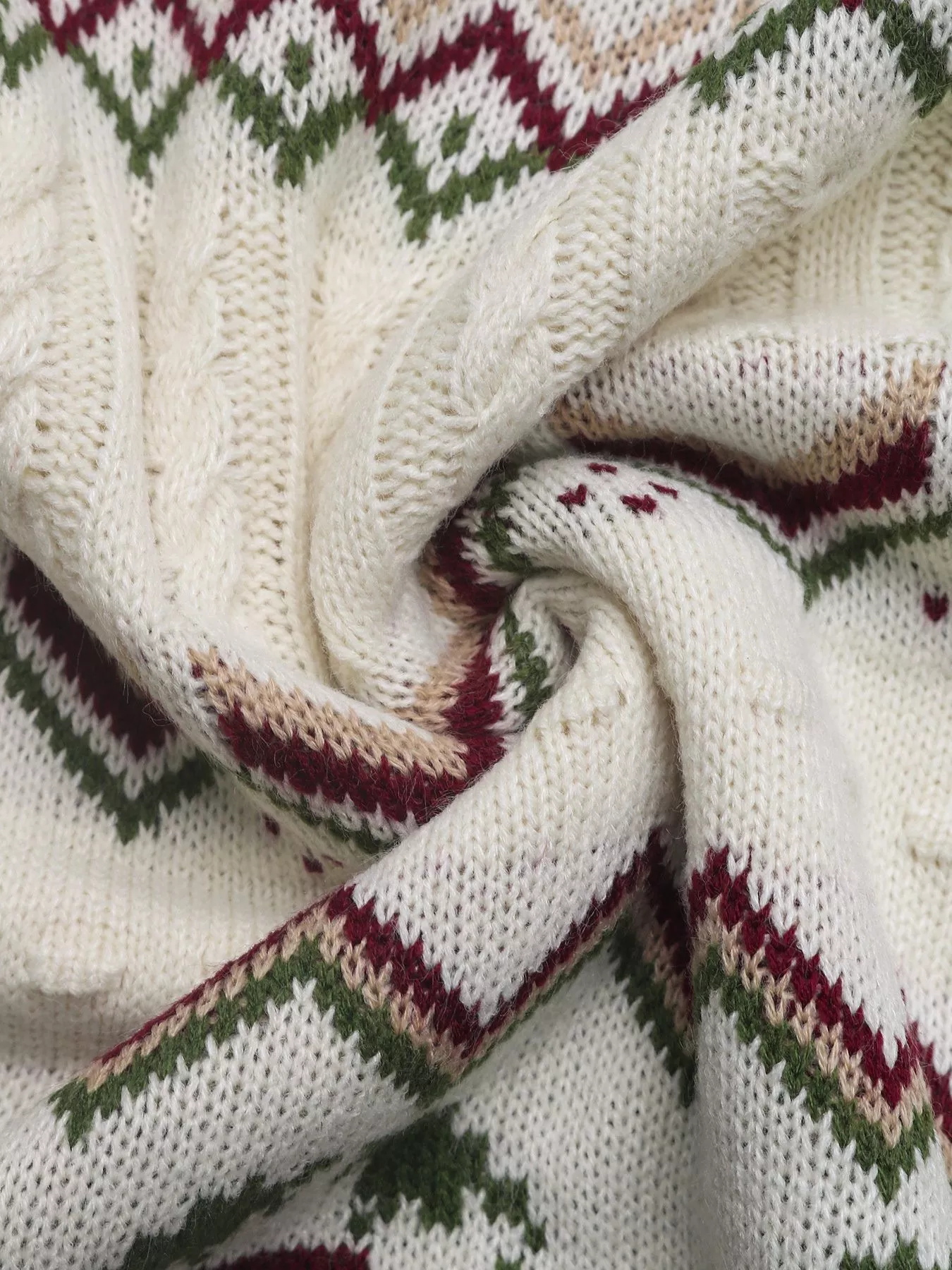 Cable Knit Turtleneck Sweater - Image 9