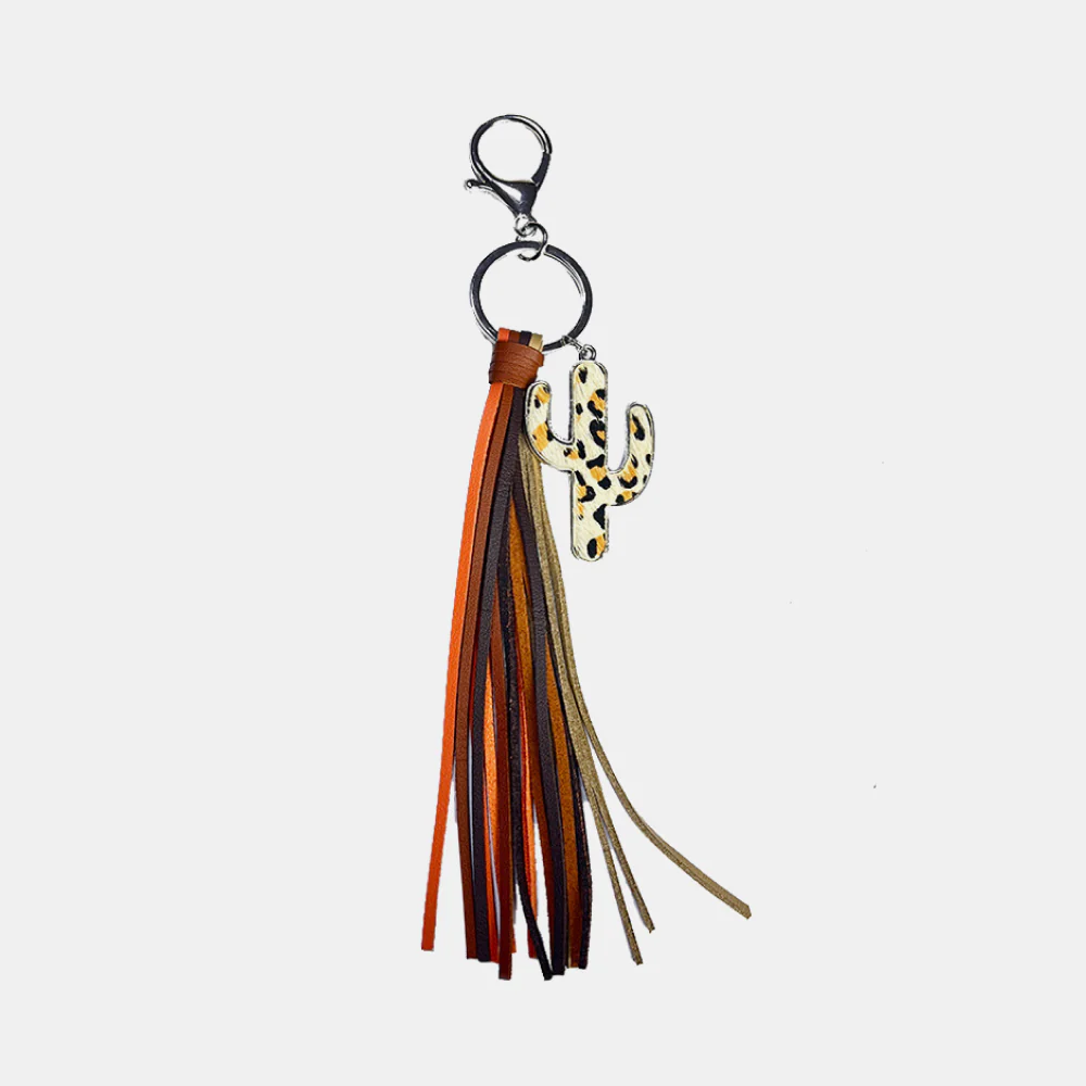 Cactus Keychain with Tassel - Image 3
