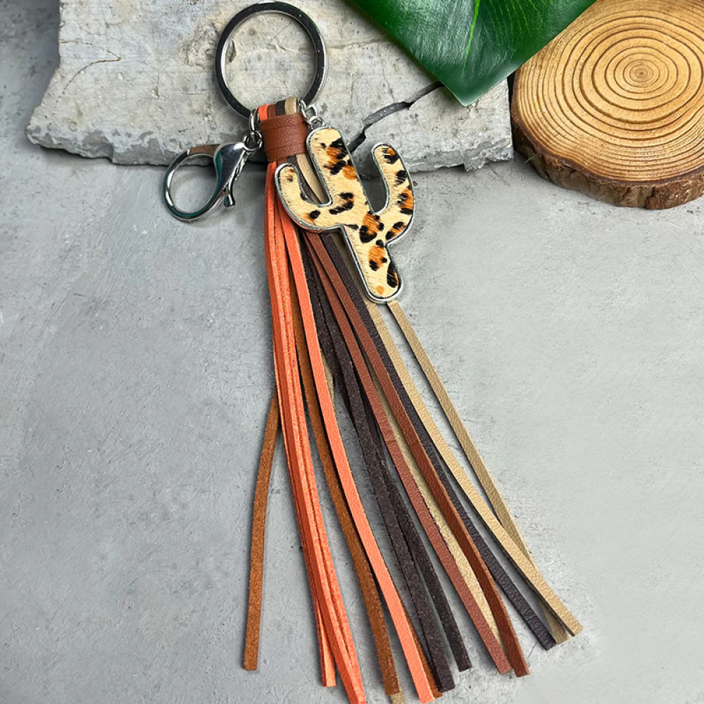 Cactus Keychain with Tassel - Image 5