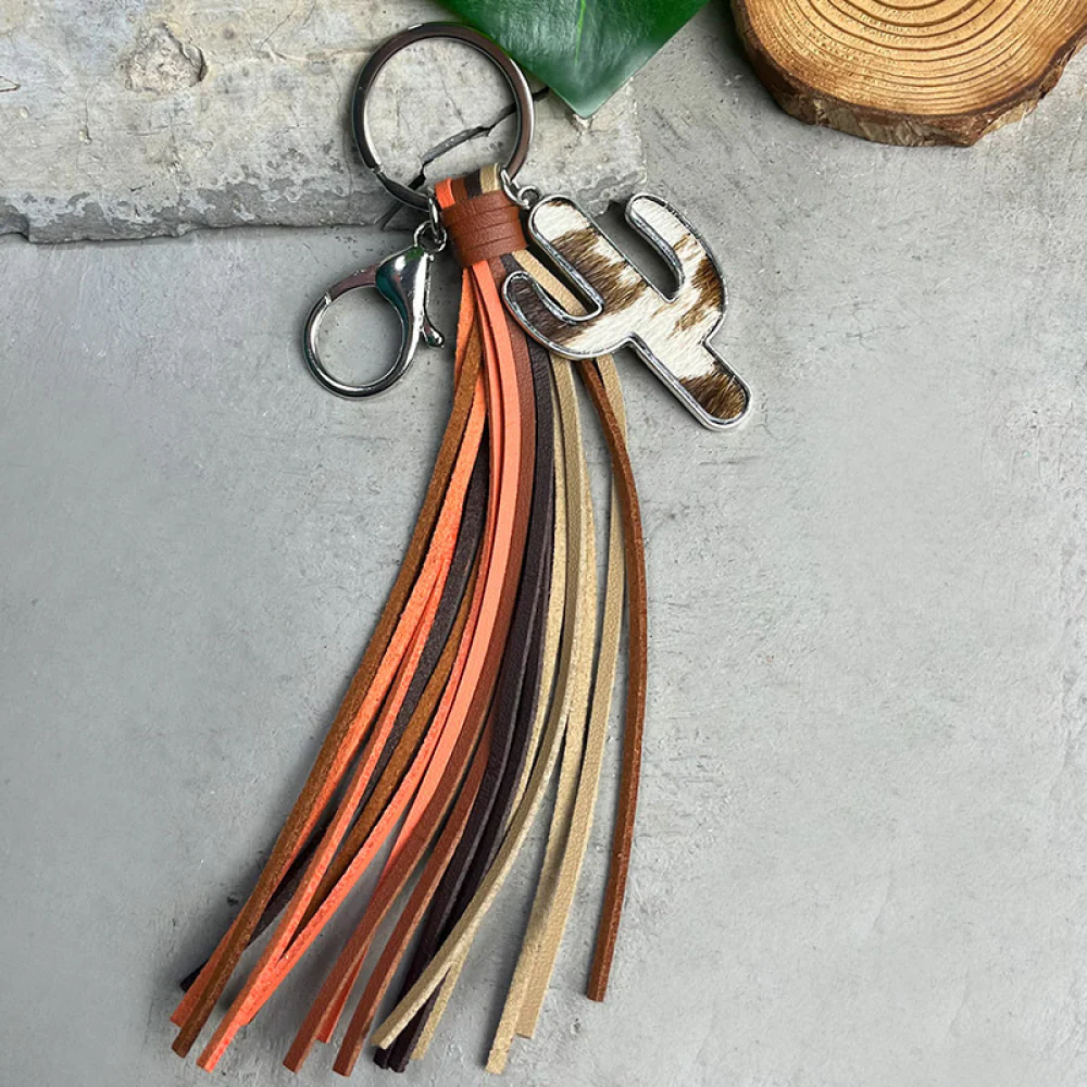 Cactus Keychain with Tassel - Image 7