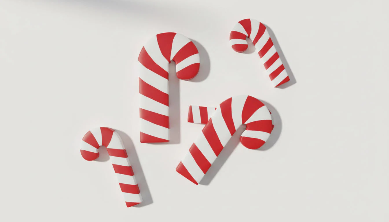 Candy Cane Journal. Pack of 2