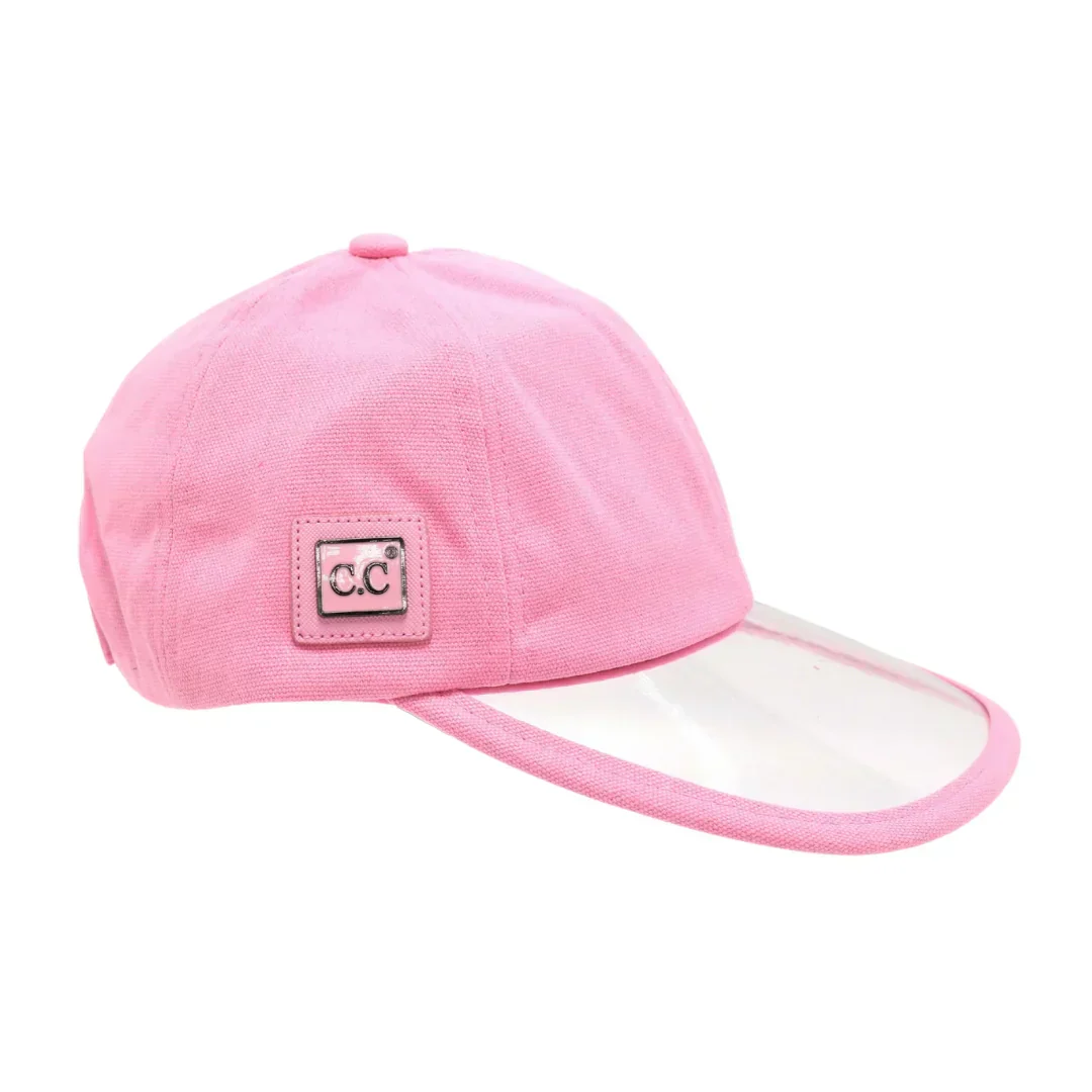 Canvas C.C Ball Cap with PVC Brim - Image 2