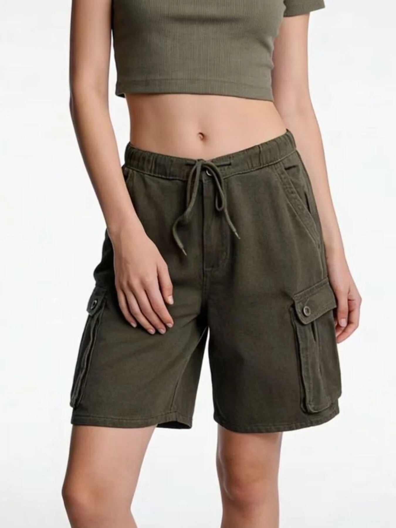 Cargo Shorts with Drawstring - Image 3