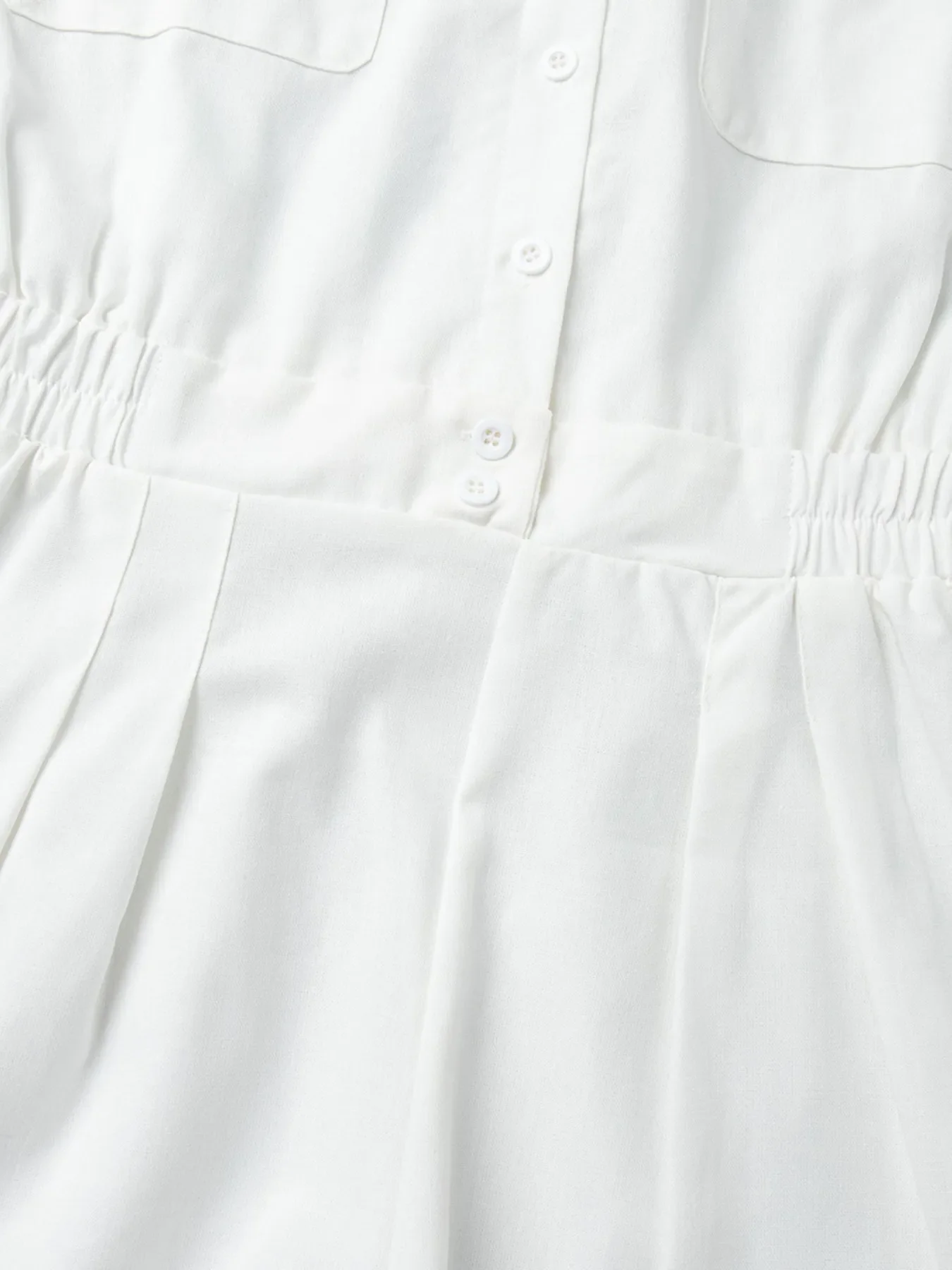 Casual Button Front Long Sleeve Romper - Image 9