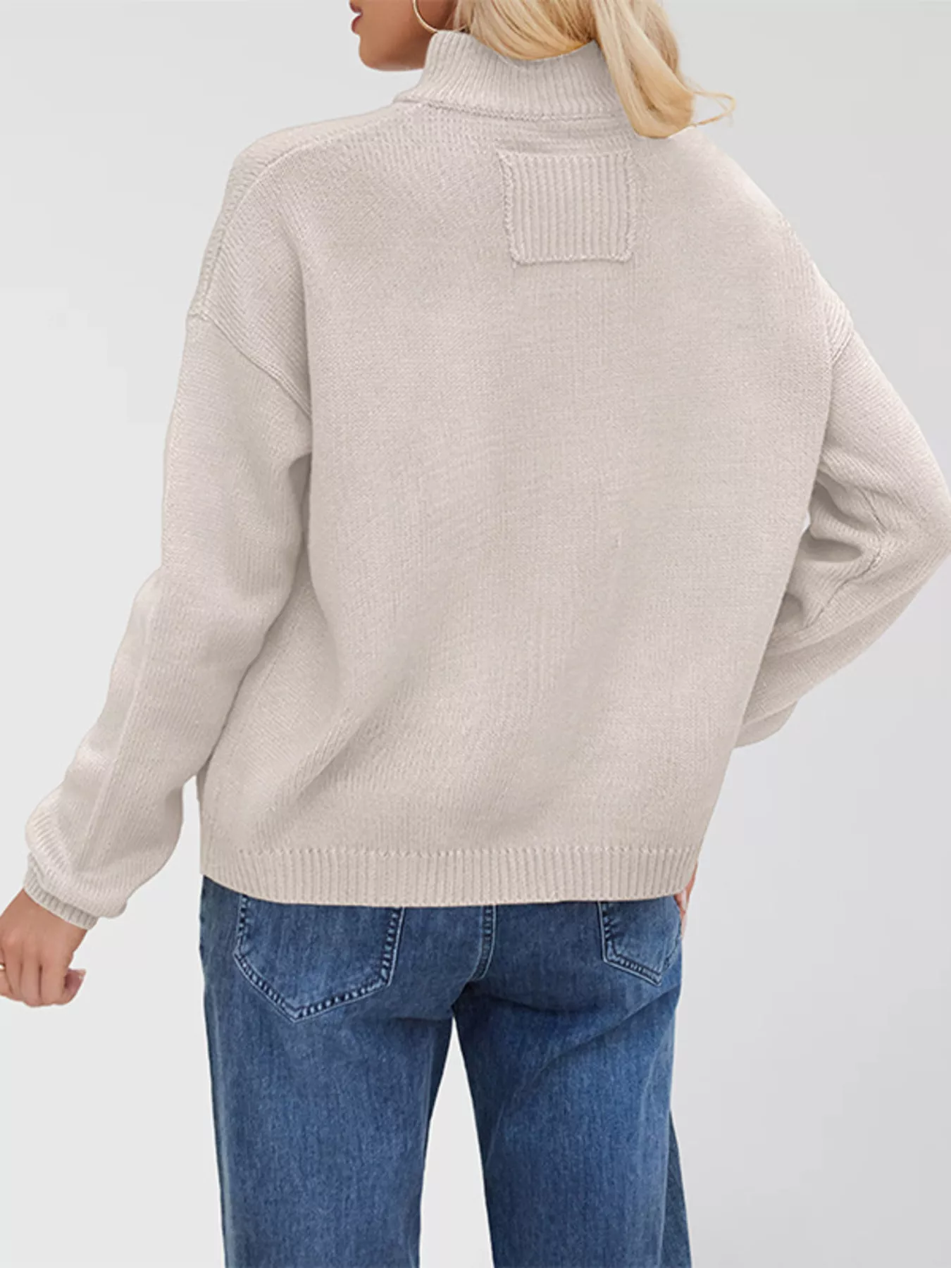 Casual Knit Button-Down Cardigan - Image 2