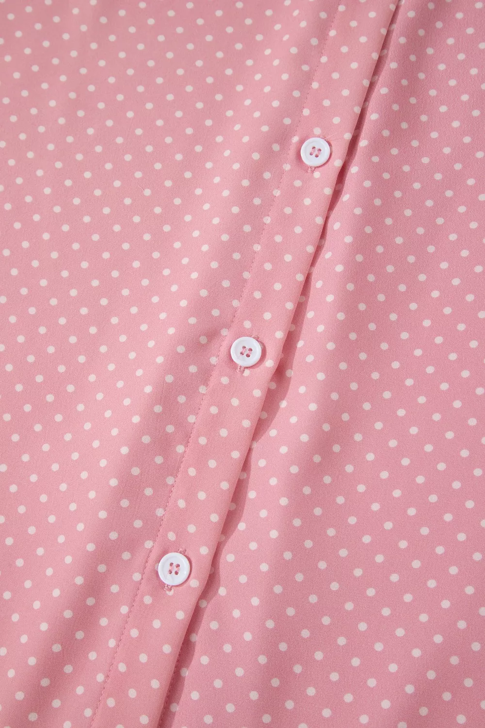 Casual Polka Dot Print Button Down Shirt - Image 7