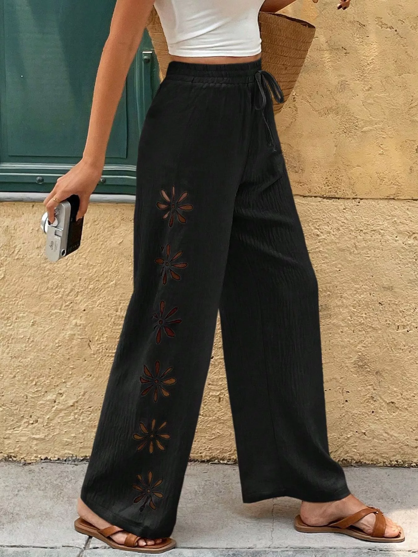 Casual Wide-Leg Pants - Image 18