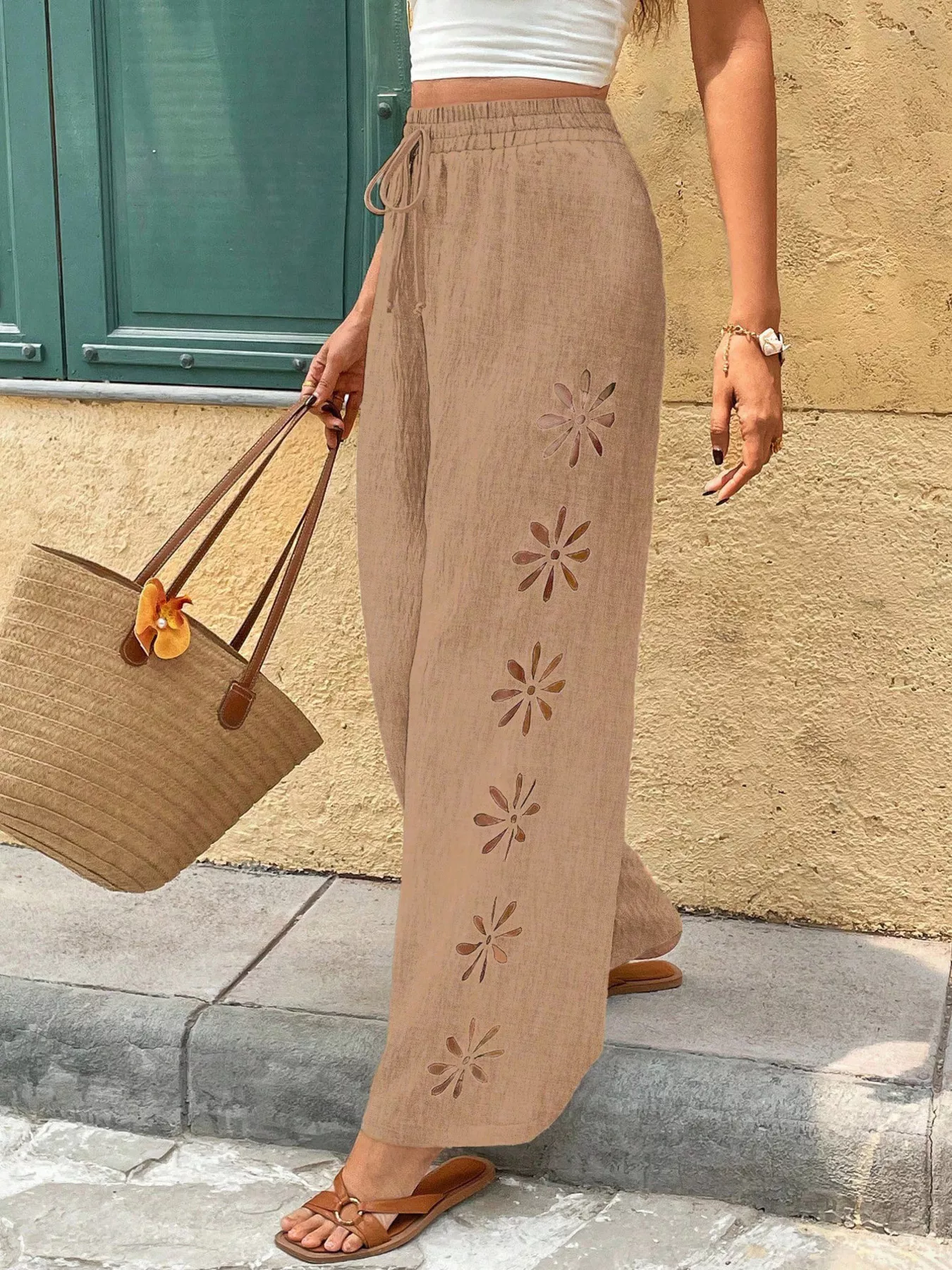 Casual Wide-Leg Pants - Image 25