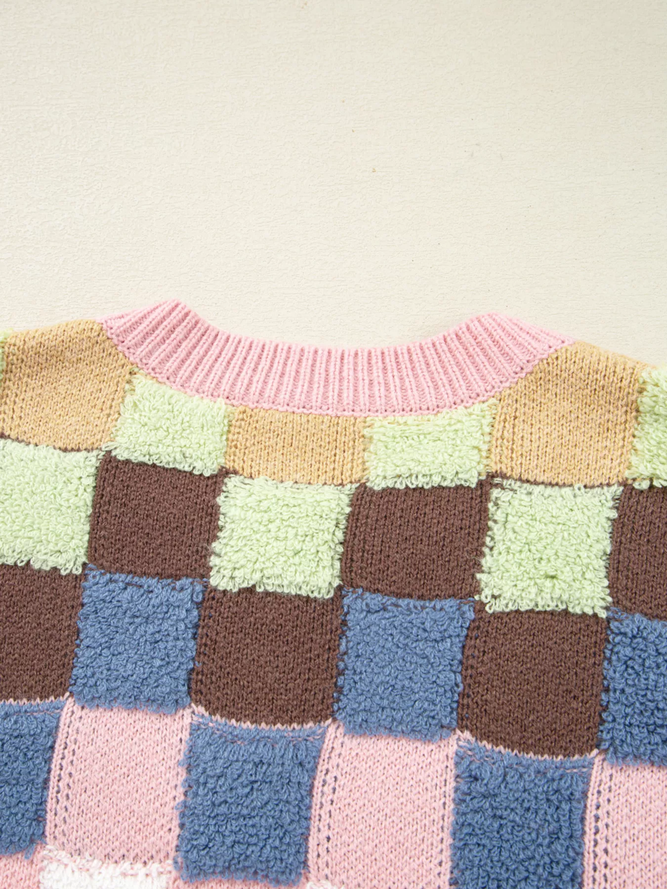 Checkered Pattern Button Front Cardigan - Image 6