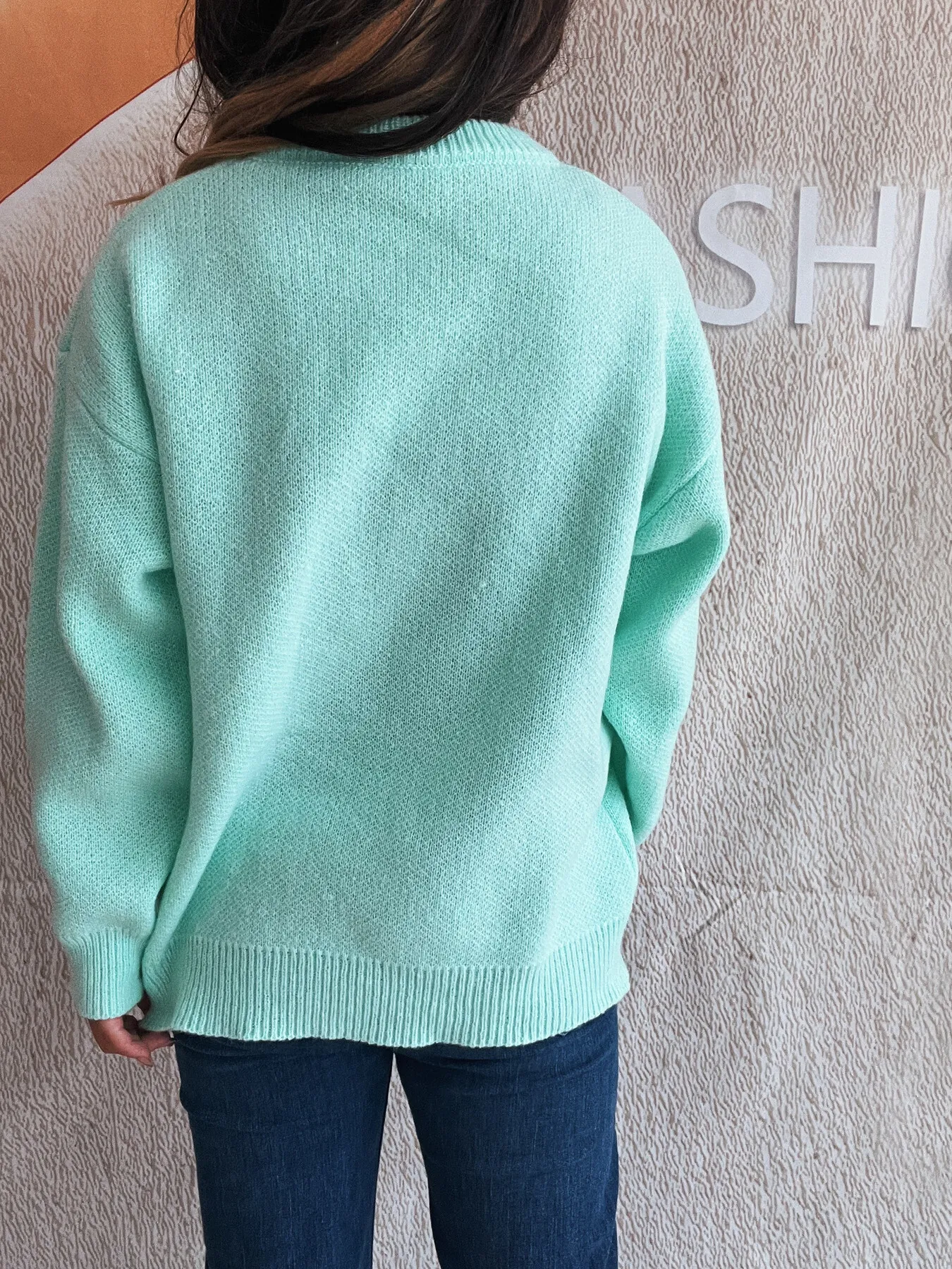 Cherry Round Neck Long Sleeve Sweater - Image 10