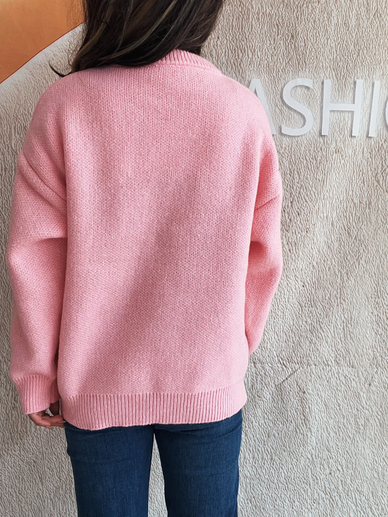 Cherry Round Neck Long Sleeve Sweater - Image 16