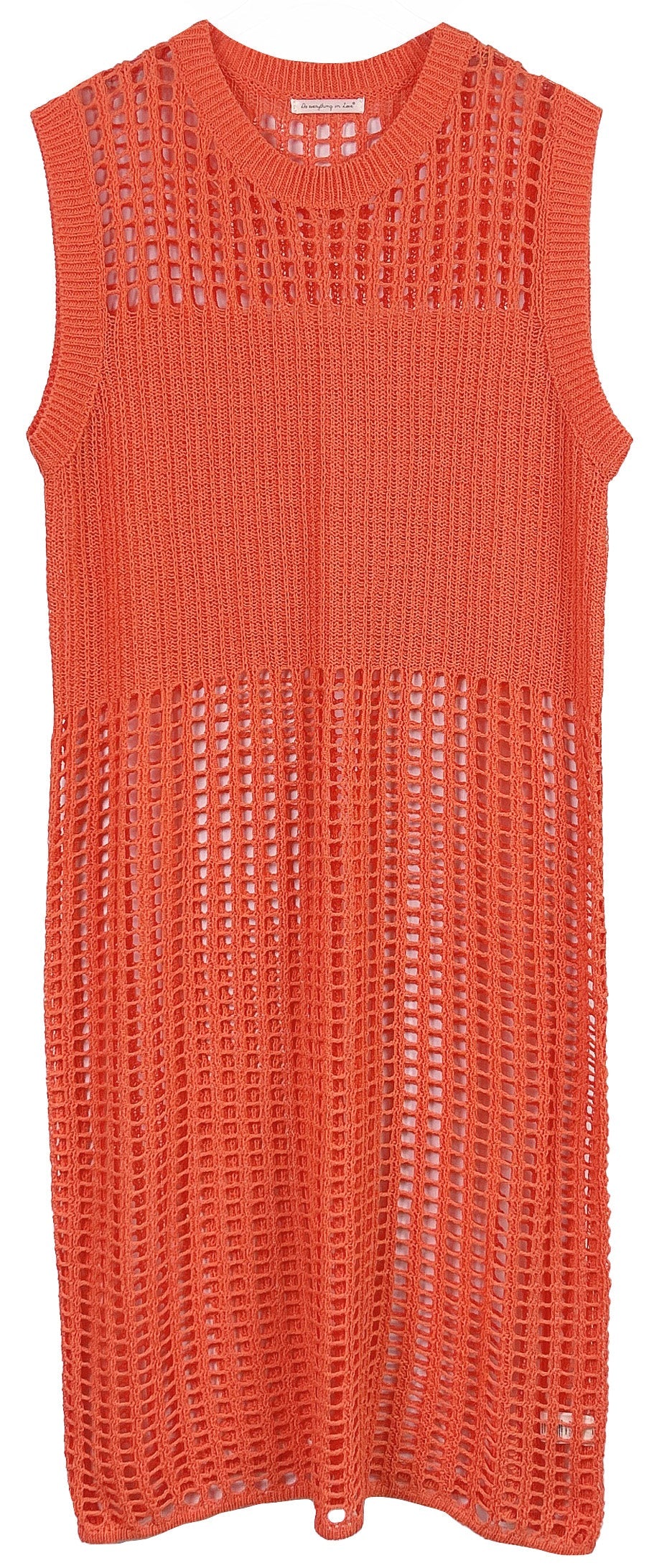 Chest Blocked Crochet Long Dress - Image 14