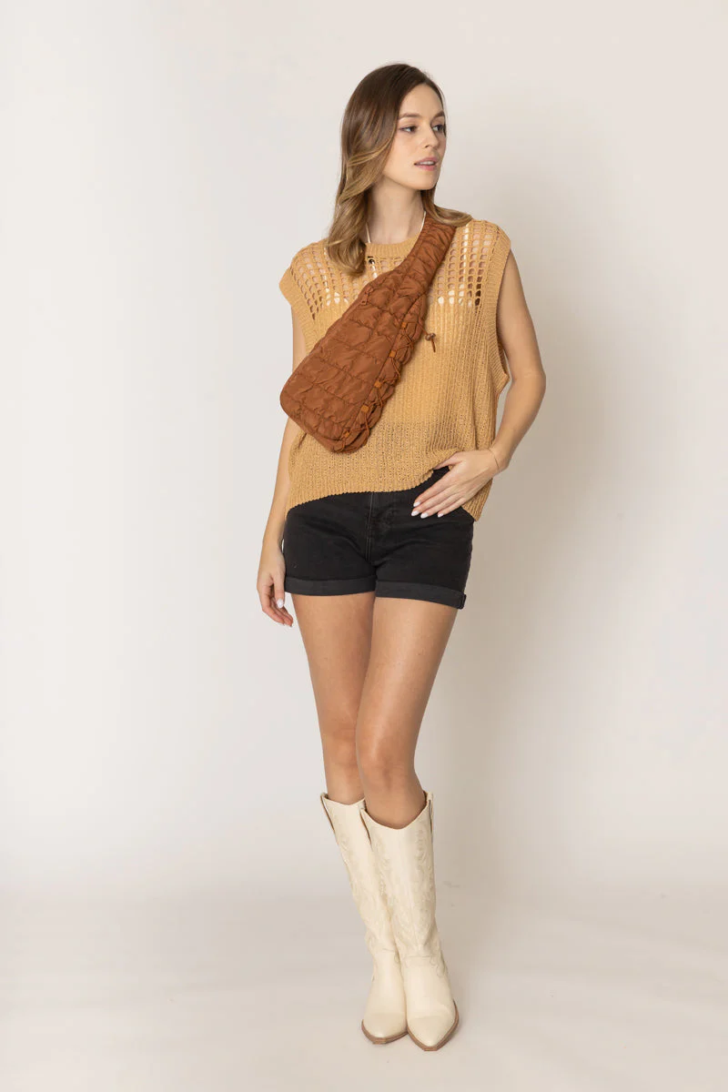 Chest Blocked Crochet Poncho - Image 13