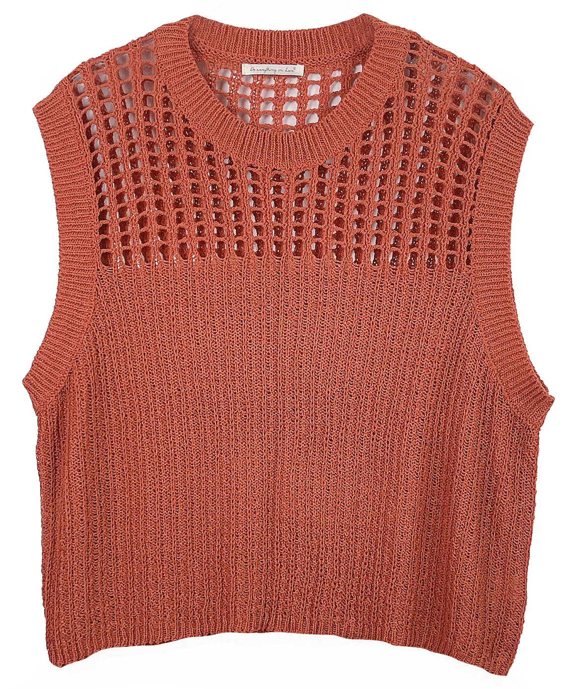Chest Blocked Crochet Poncho - Image 9