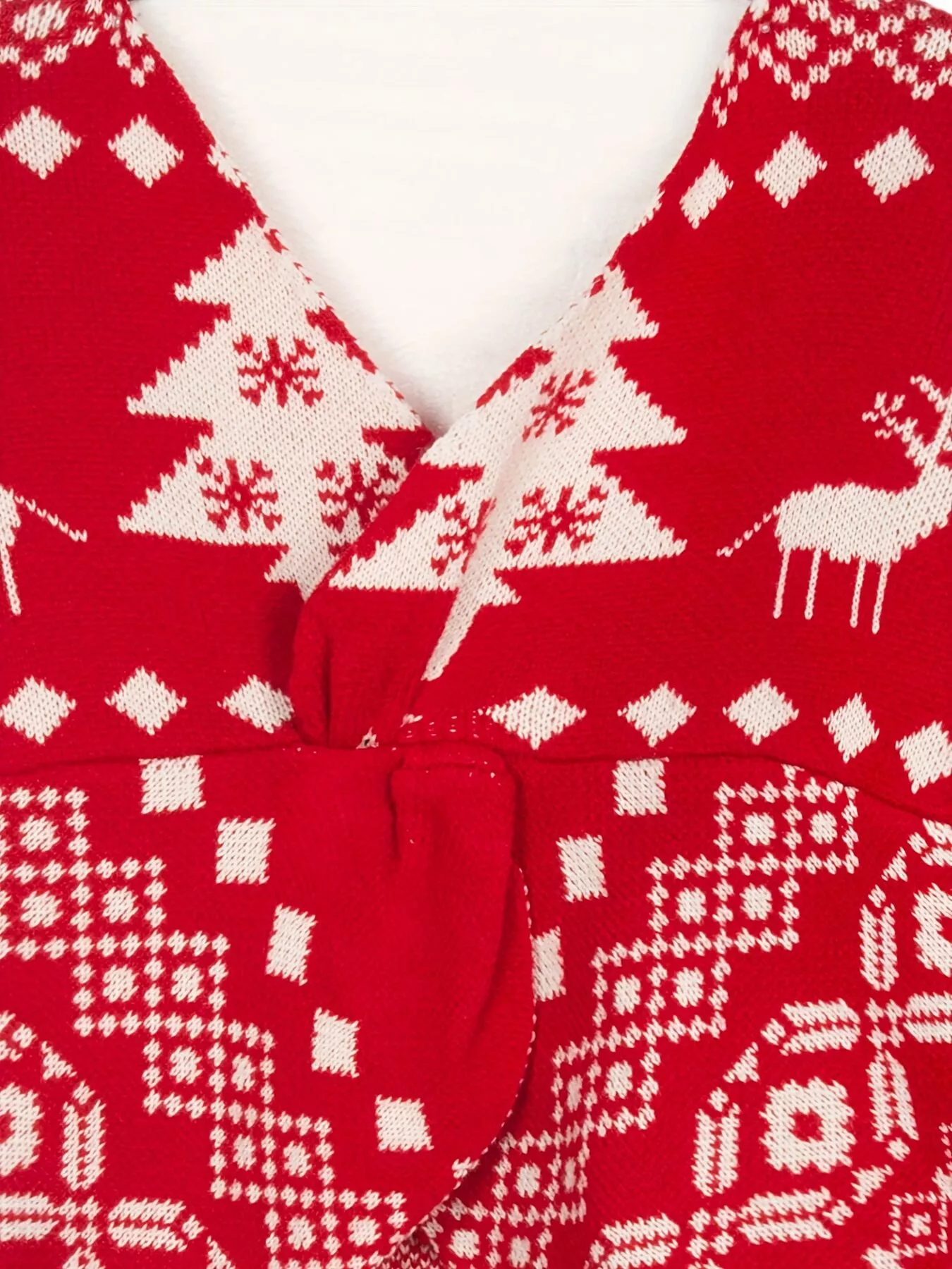 Christmas Tree Reindeer Long Sleeve Sweater - Image 6