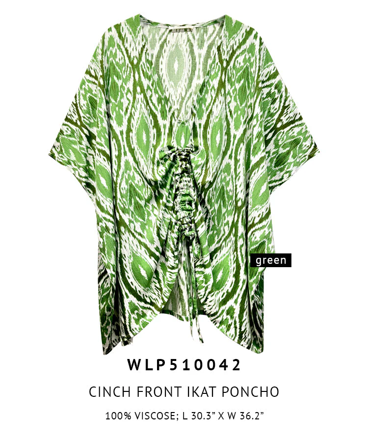 Cinch Front Ikat Poncho - Image 6