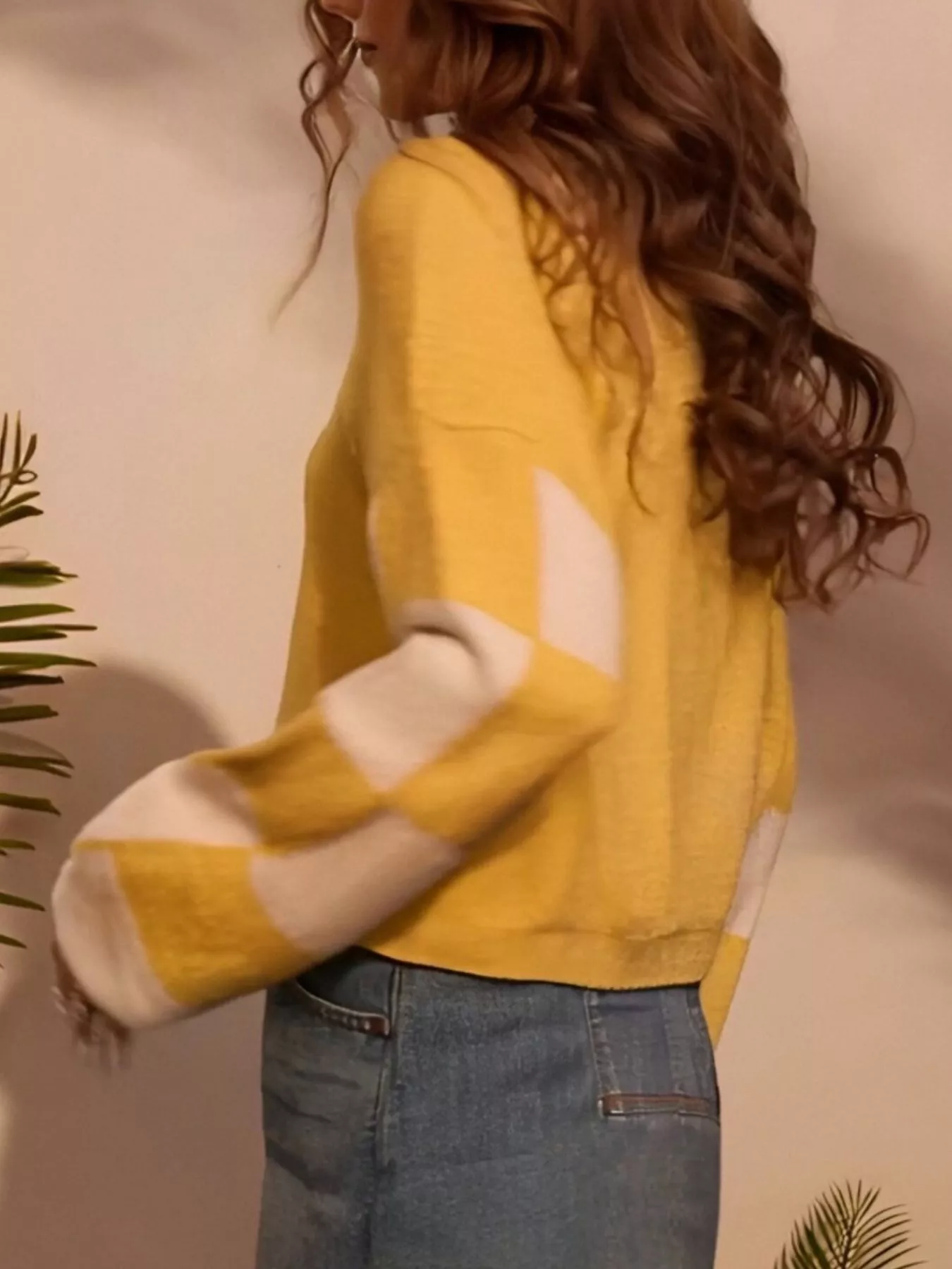 Color Block Long Sleeve Sweater - Image 14