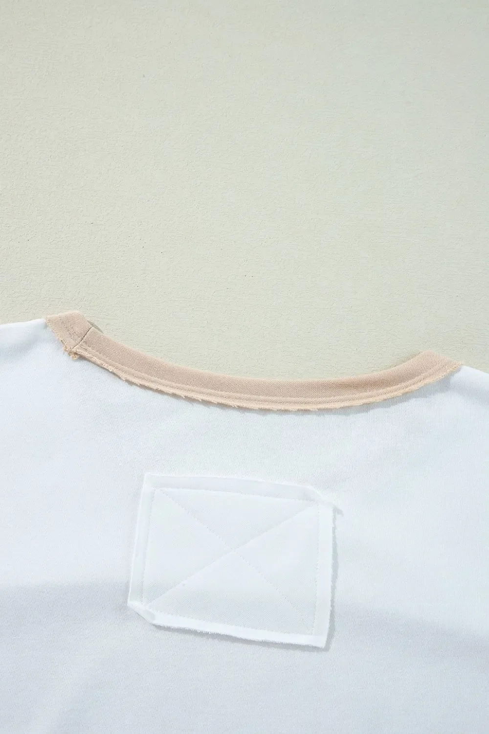 Color Block Patchwork Side Split Tunic T Shirt - Image 7
