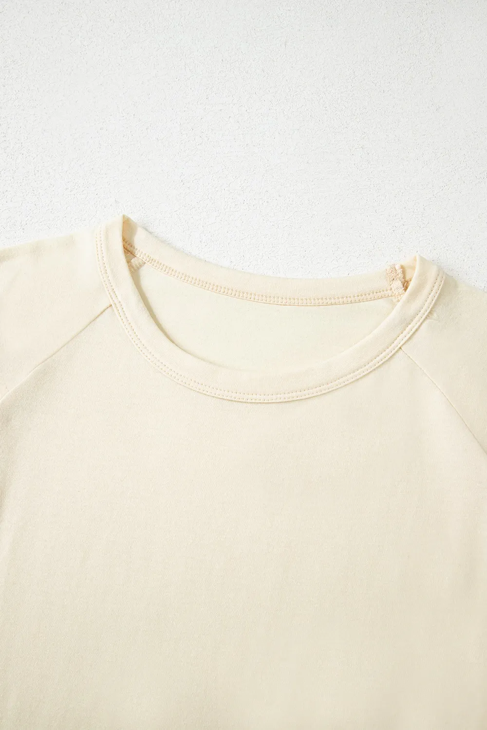 Color Block Stitched Sleeve Loose T Shirt - Image 6