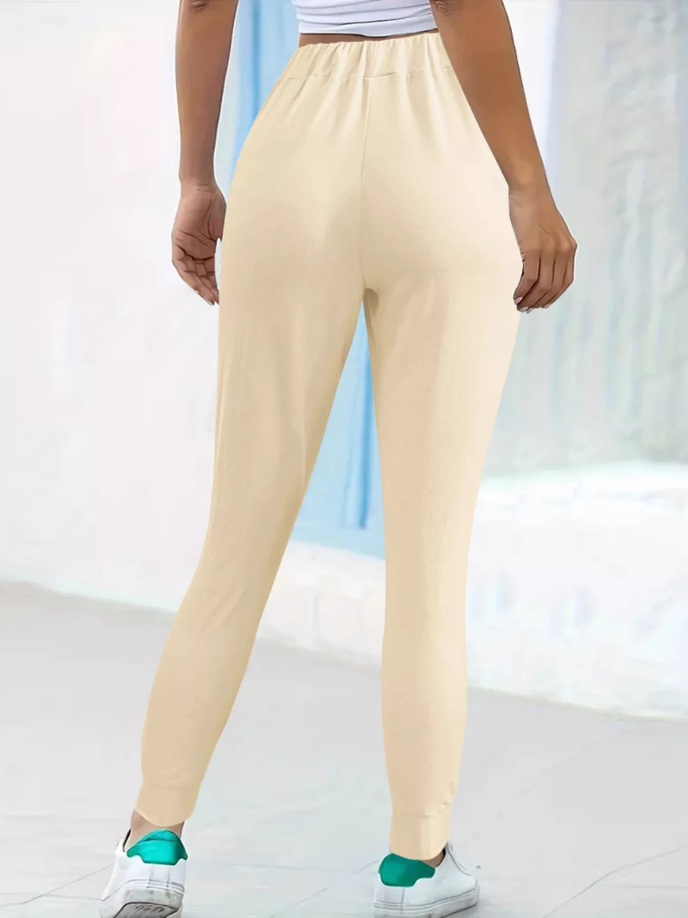 Comfortable Elastic Waist Casual Pants - Image 8