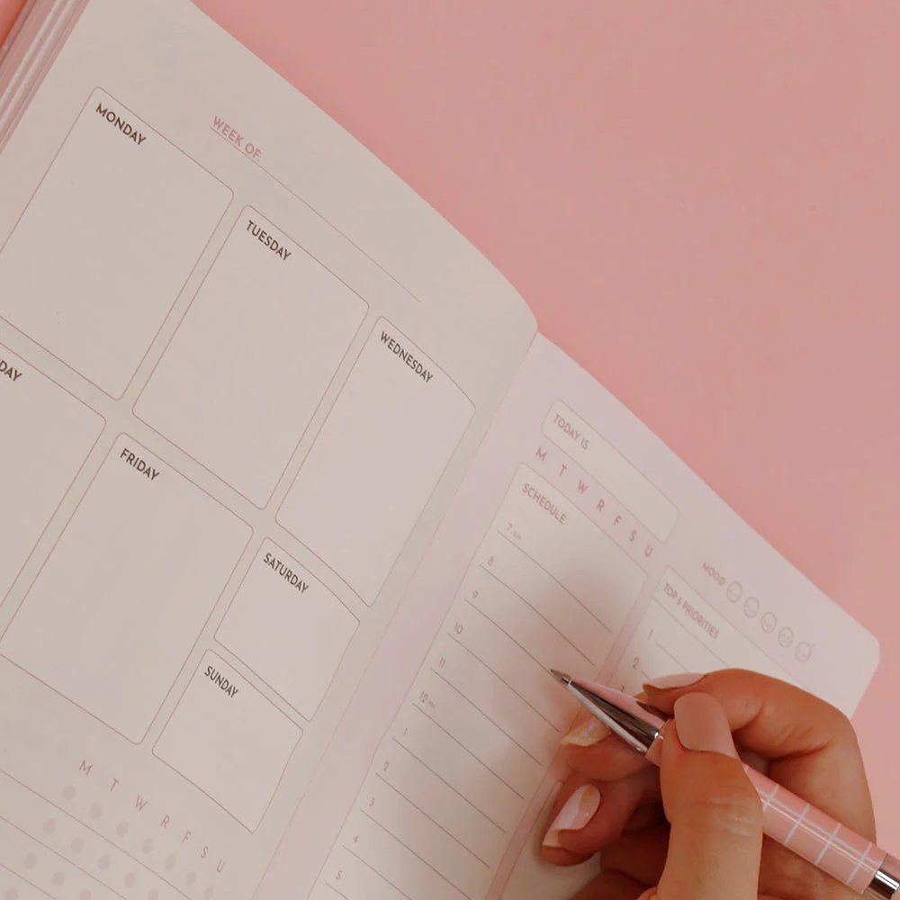 Conquer My Day Hardcover Journal (6 Months Supply, Monthly/Weekly/Daily + Line/Dot Paper) - Designed by Kelly Luc, Limited Edition - Image 12
