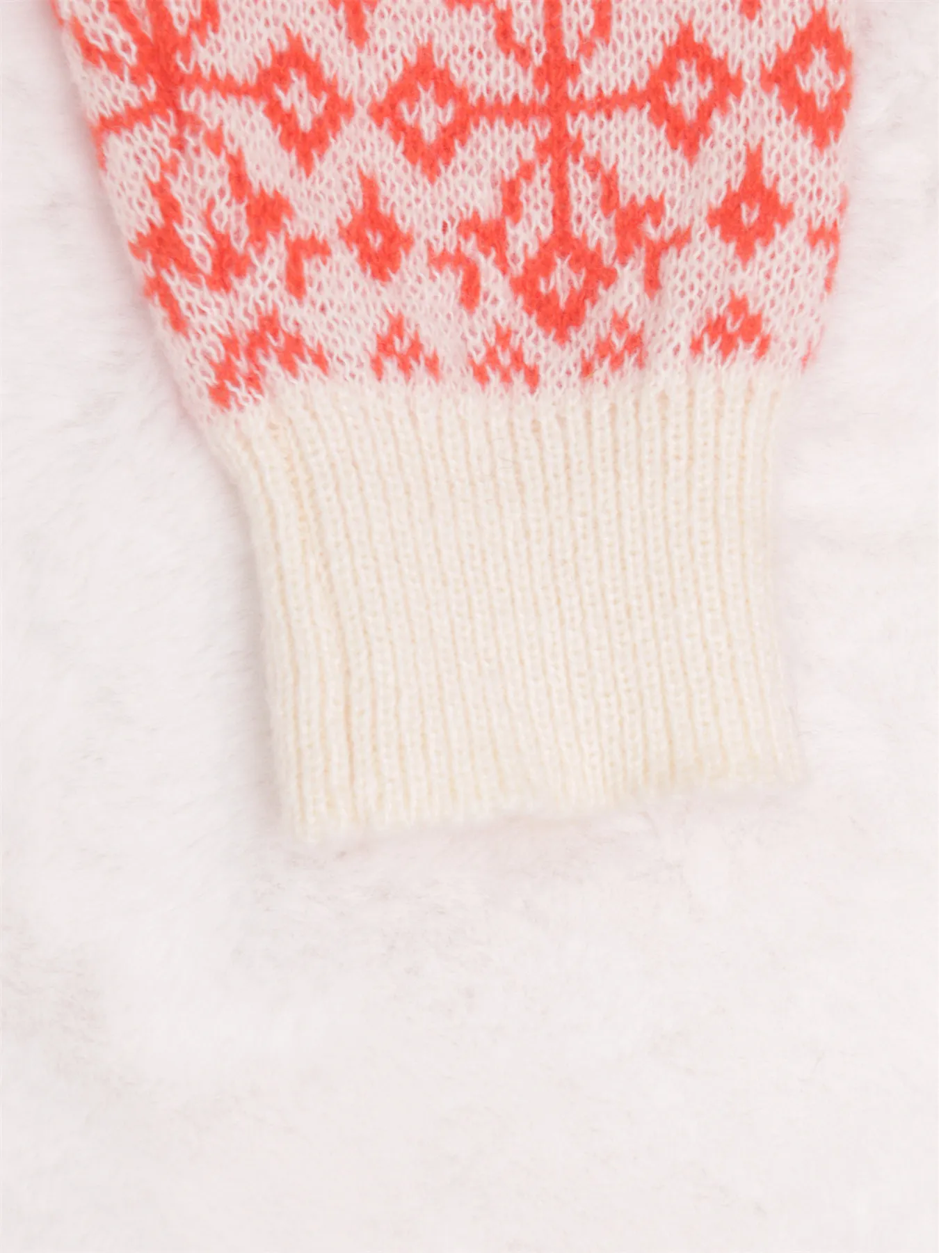 Contrast Ribbed hem Long Sleeve Sweater - Image 8