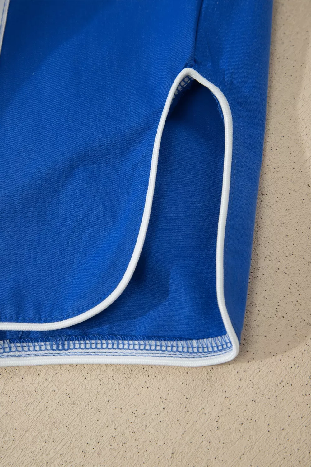 Contrast Striped Smocked Waist Drawstring Cropped Casual Pants - Image 8