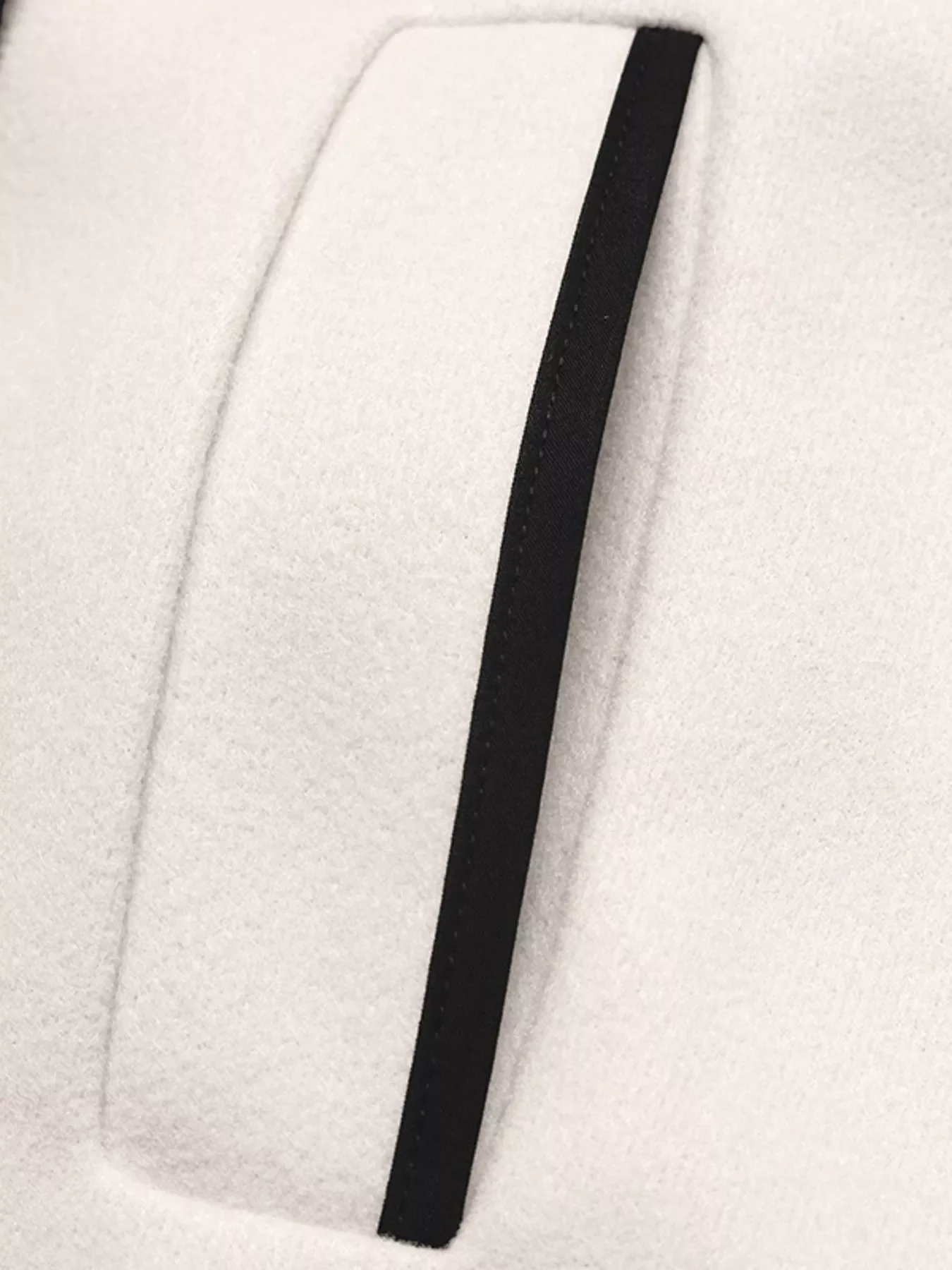 Contrast Trim Double-Breasted Jacket - Image 8