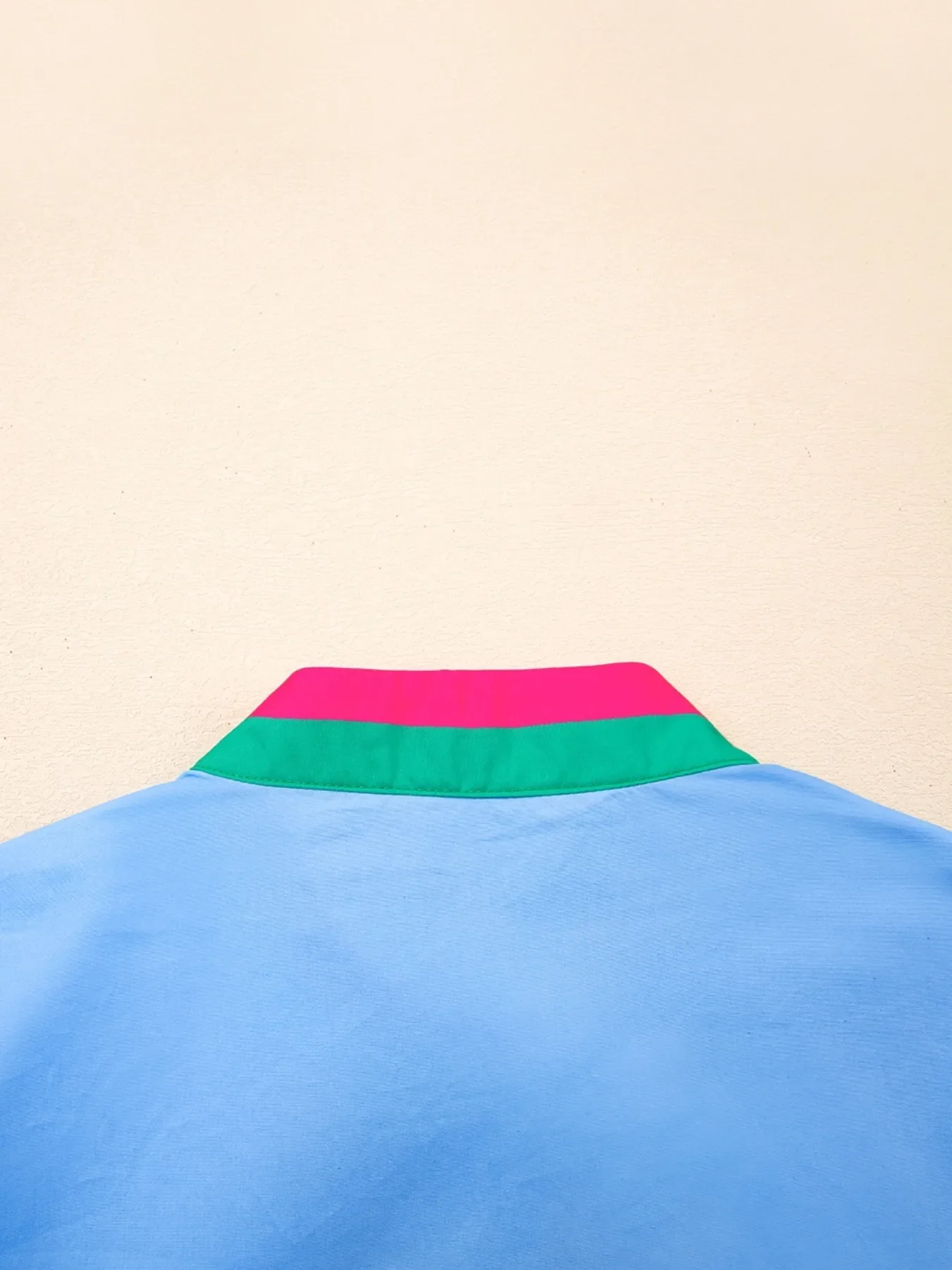 Contrast Trim Notched Short Sleeve Blouse - Image 13
