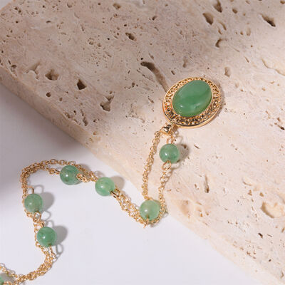 Copper Natural Crystal Pendant Necklace - Image 3