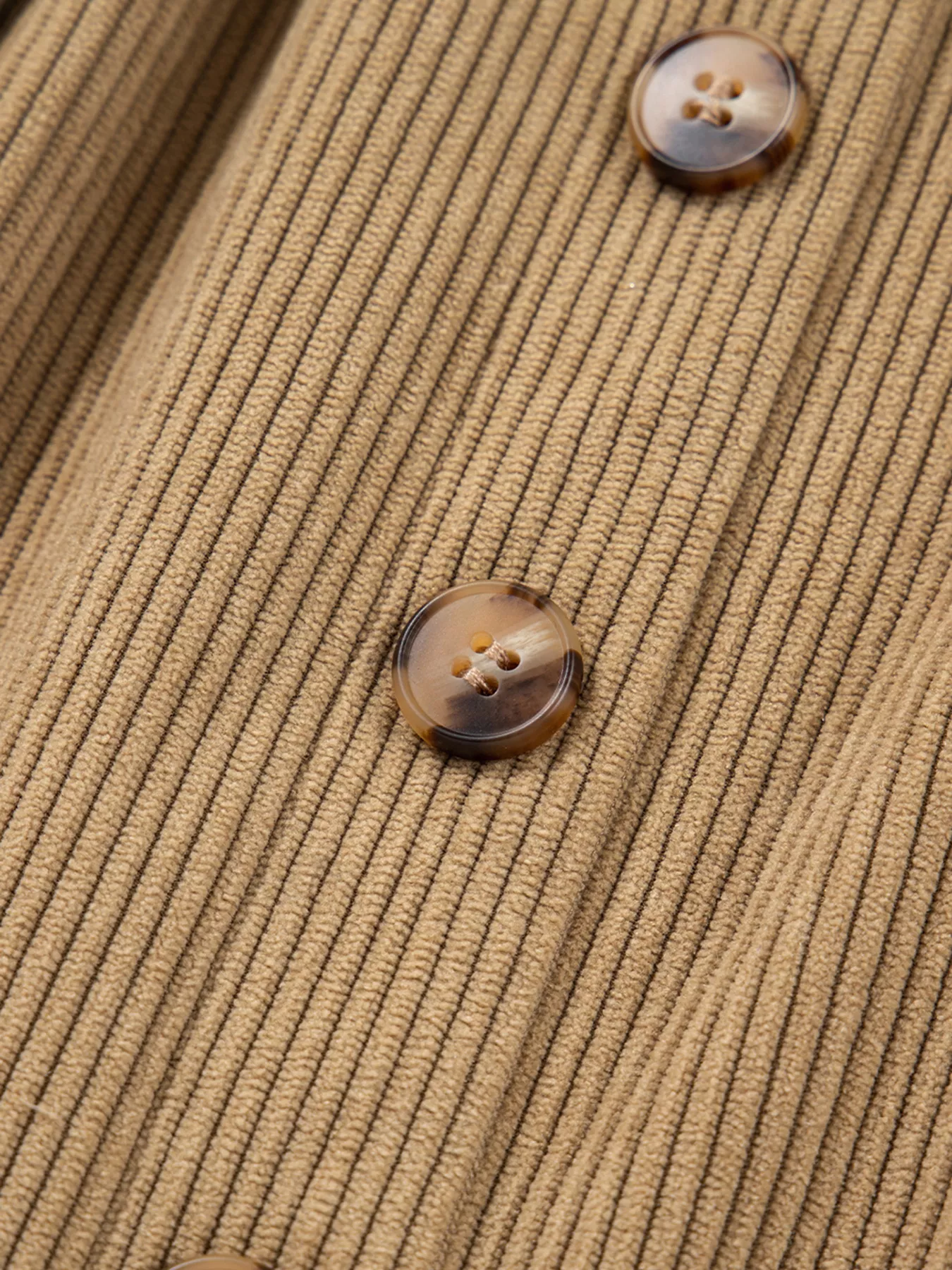 Corduroy Buttoned Front Mini Skirt - Image 5