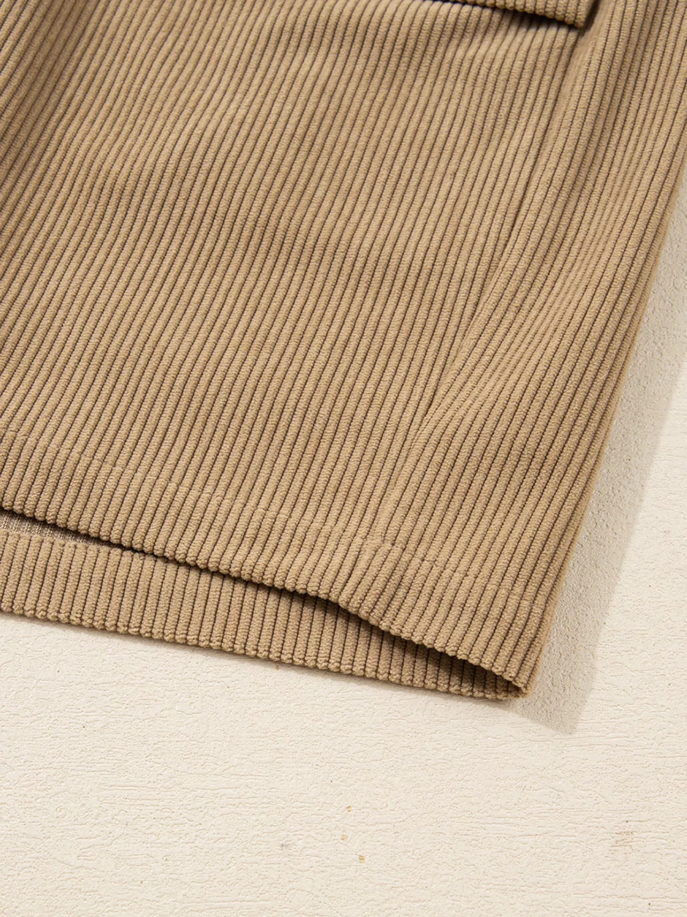 Corduroy Buttoned Front Mini Skirt - Image 8