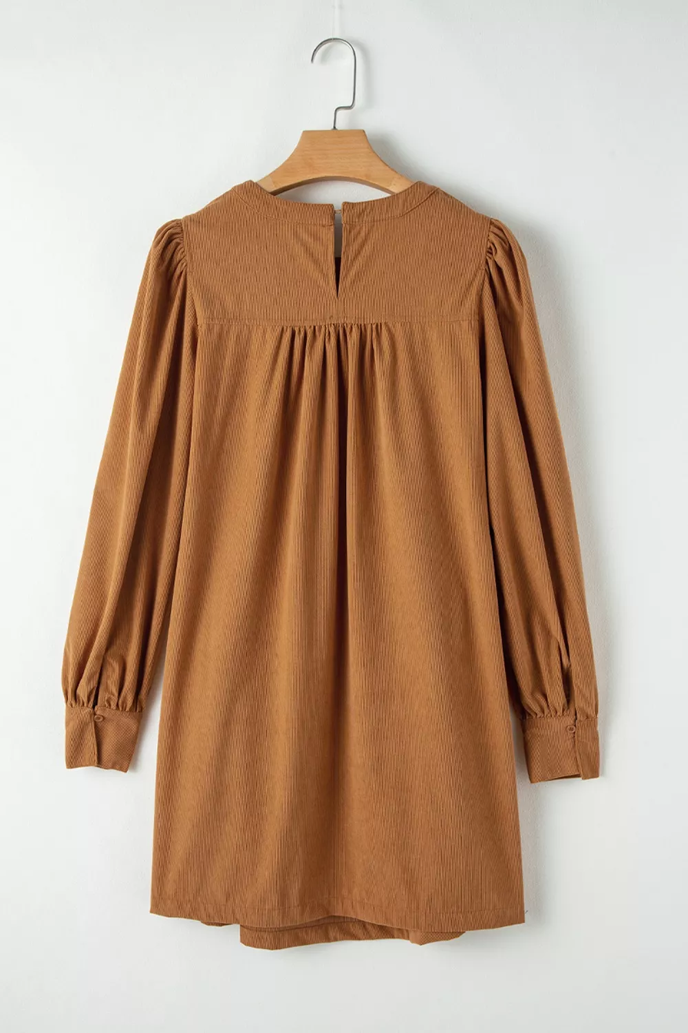 Corduroy Puff Sleeve Mini Dress - Image 6