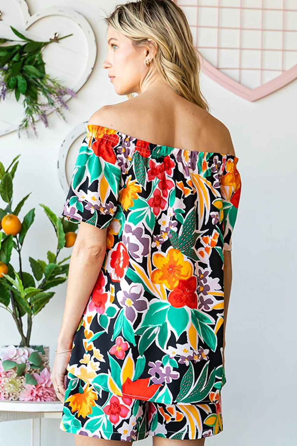 Cotton Bleu by Nu Label Floral Off-Shoulder Top - Image 2