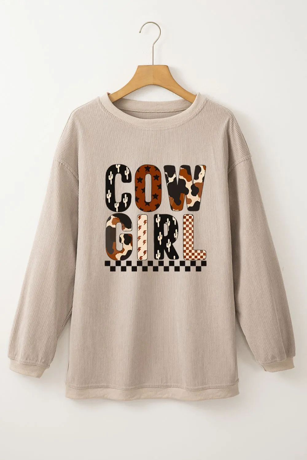 Cowgirl Graphic Long Sleeve Sweatshirt - Image 4
