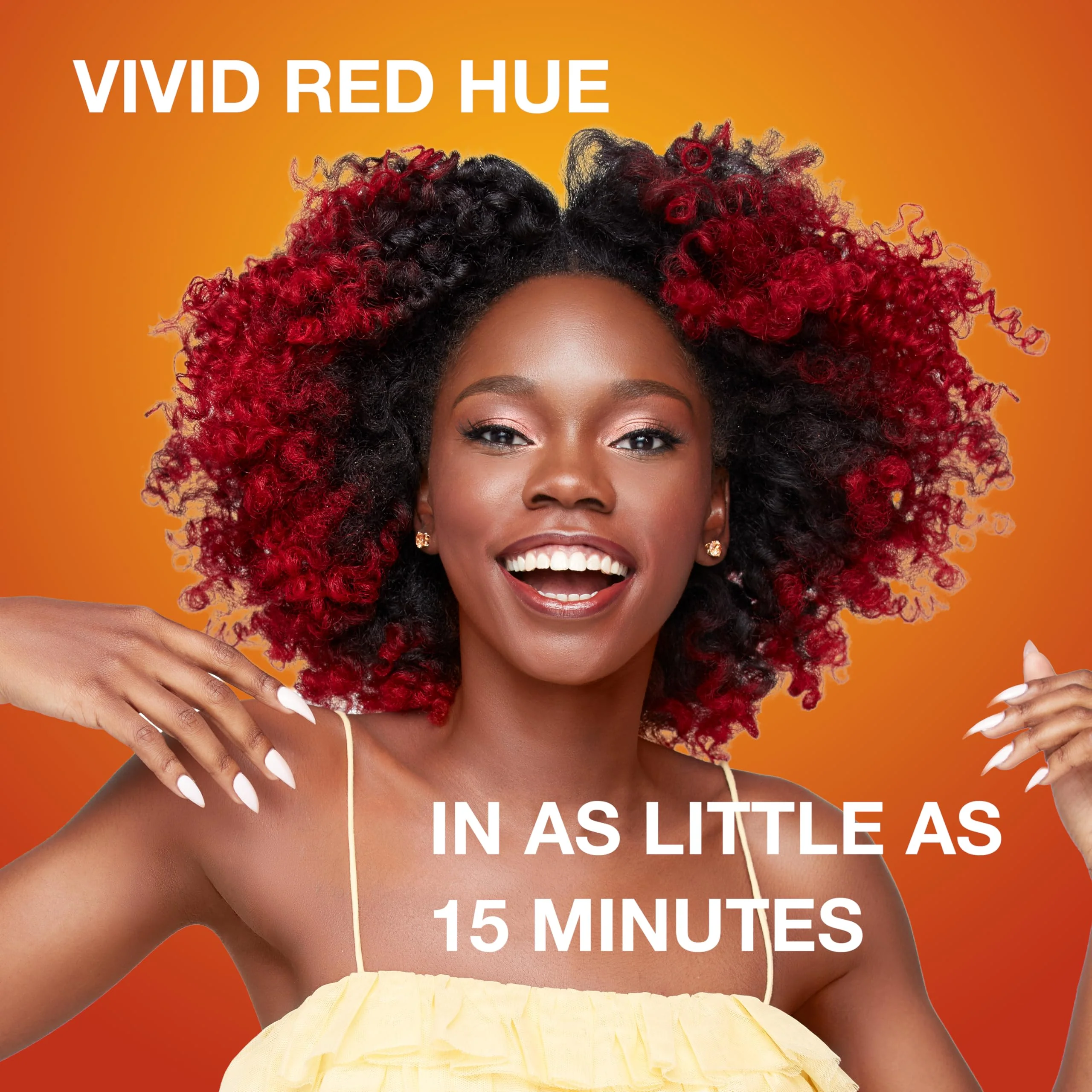 Creme of Nature Pure Honey Hydrating Color Boost Semi-Permanent Fire Red Hair Dye, 3 fl oz - Image 8