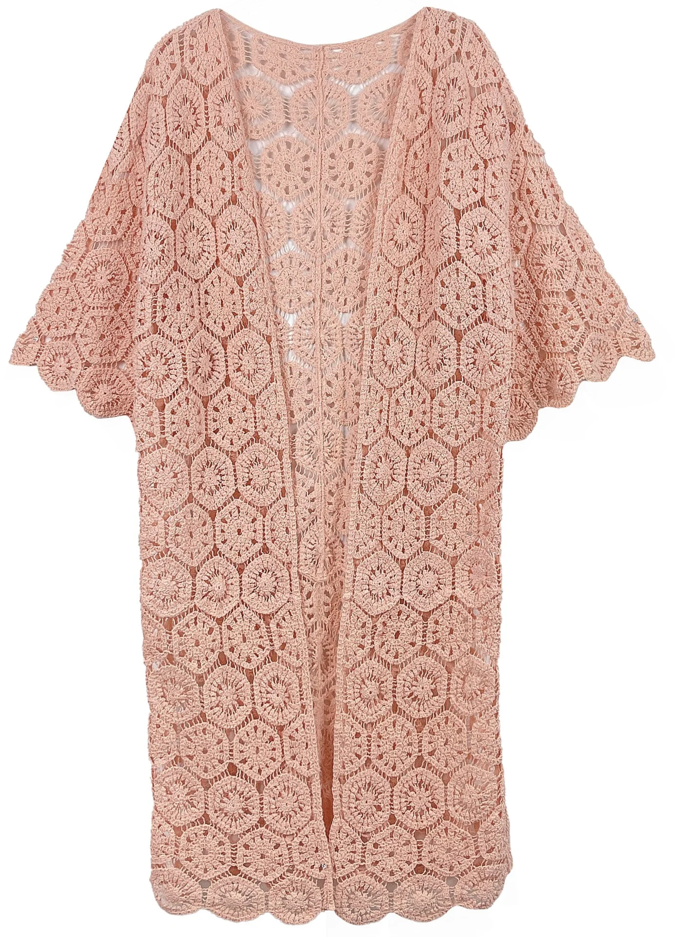 Crochet Long Cardigan - Image 6