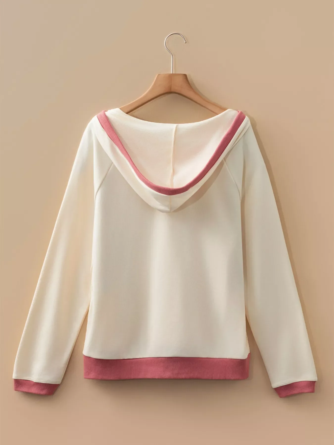 Crochet Panel Kangaroo Pocket Hoodie - Image 6
