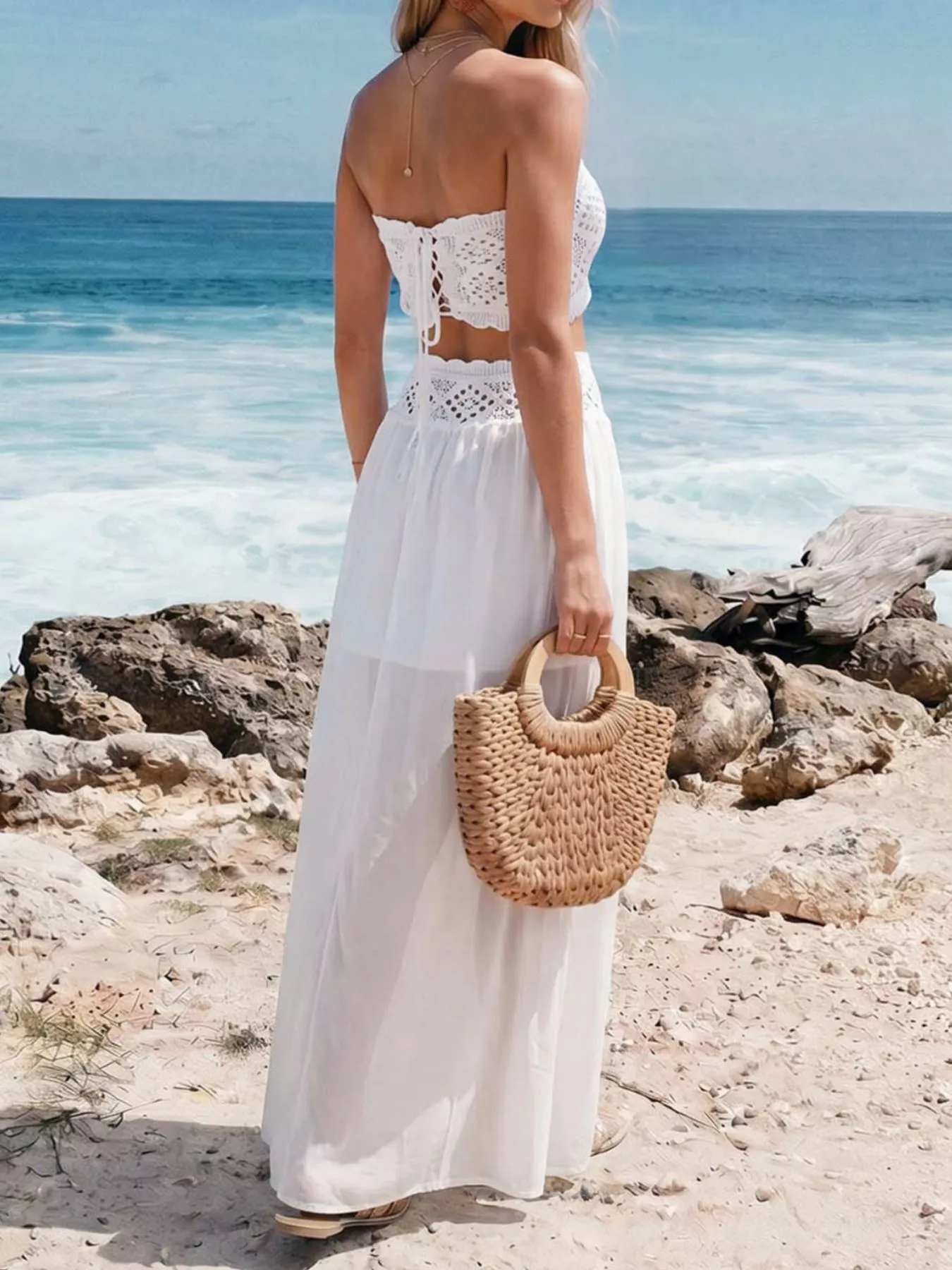 Crochet Top and Maxi Skirt Set - Image 8