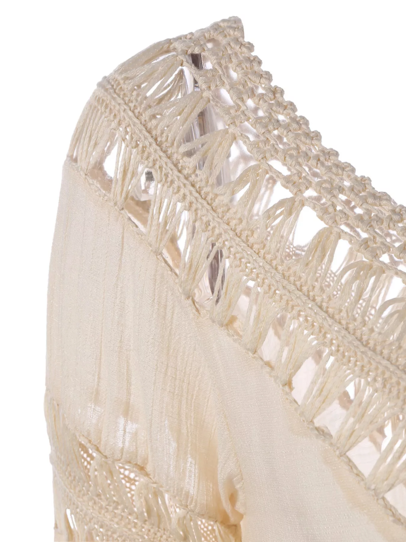 Crochet Trimmed Flowy Cover Up Dress - Image 11