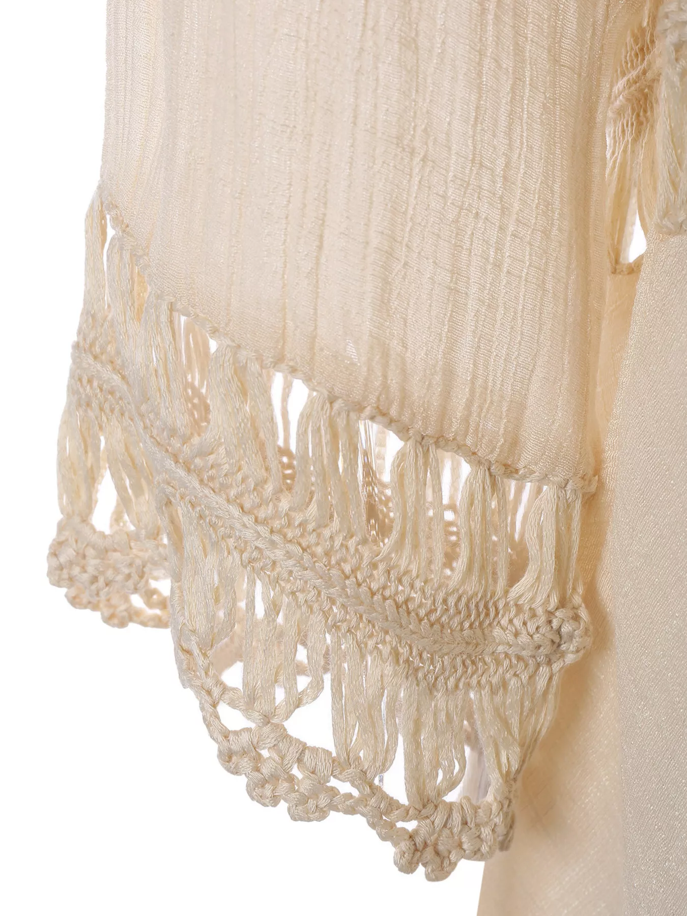 Crochet Trimmed Flowy Cover Up Dress - Image 12
