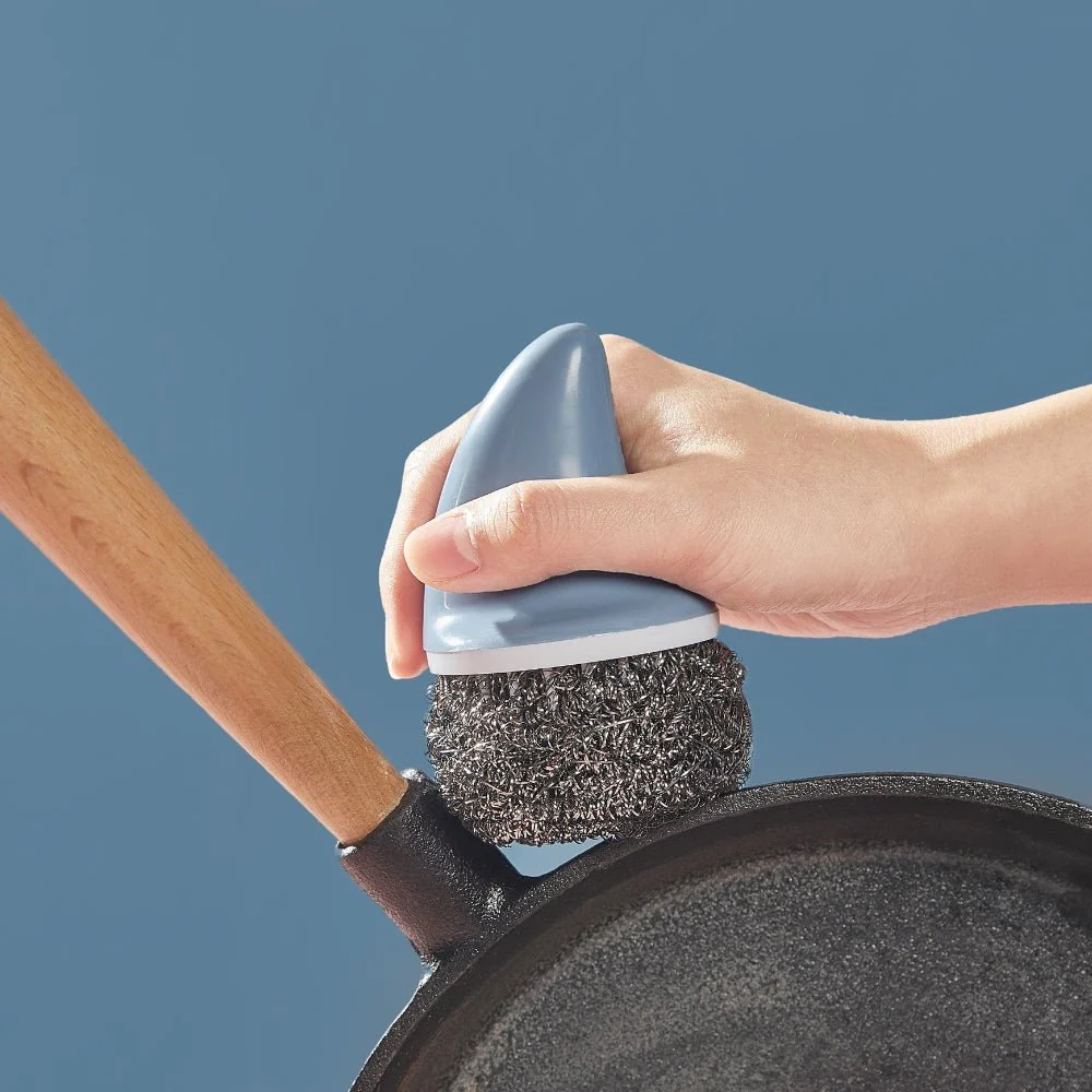 Cute Shark-Fin Pan Scrubber (with 4 scrub refills) - Image 3
