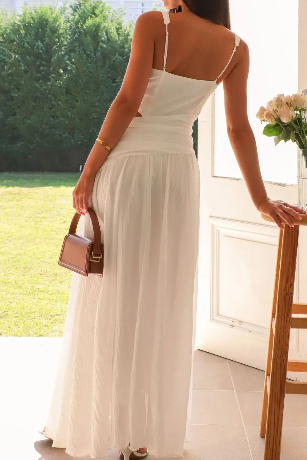 Cutout Back V-Neck Dress - Image 4