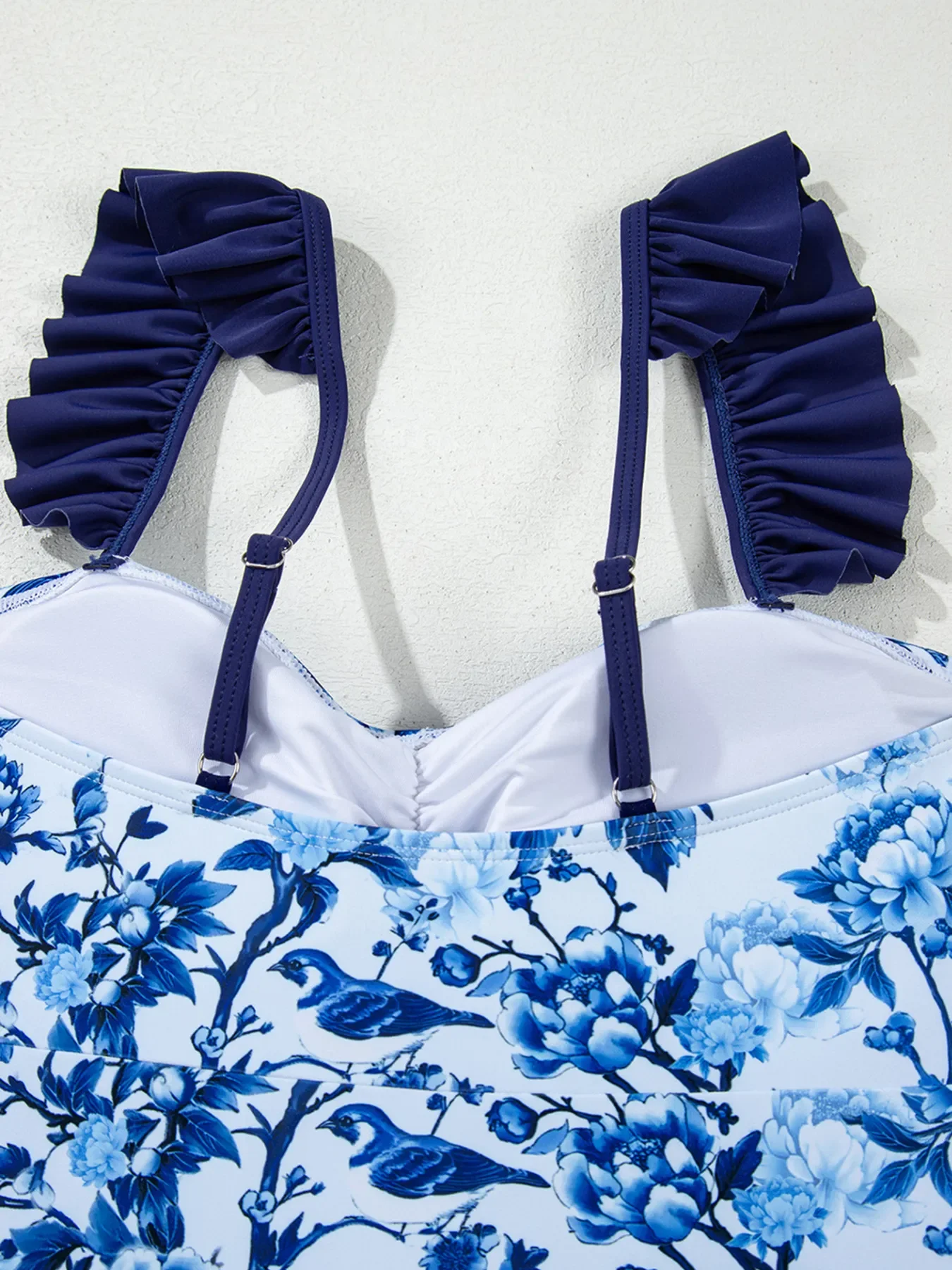 Cutout Ruffled Spaghetti Strap One-Piece Swimwear - Image 10