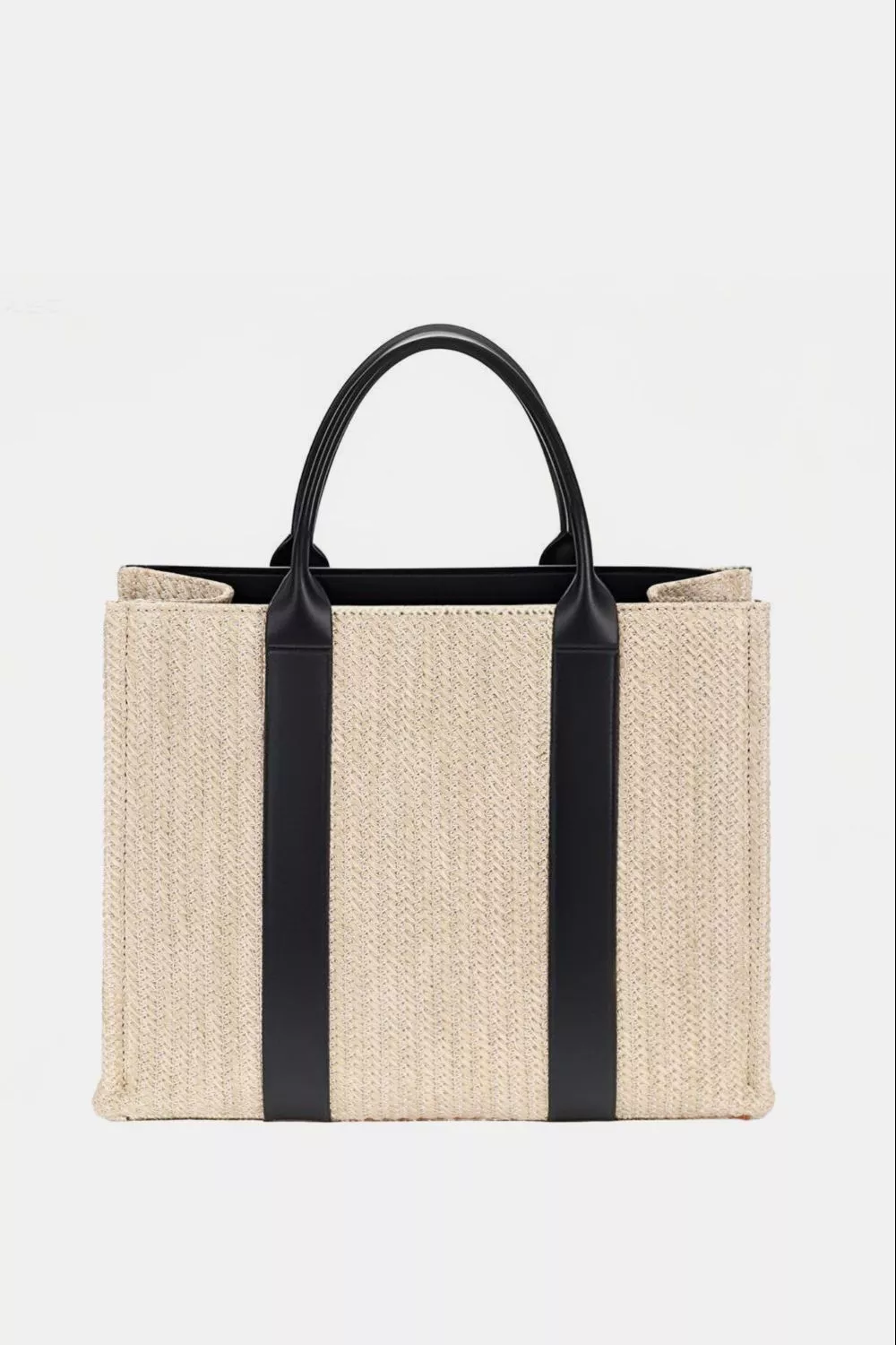 David Jones Square Woven Tote Handbag - Image 2