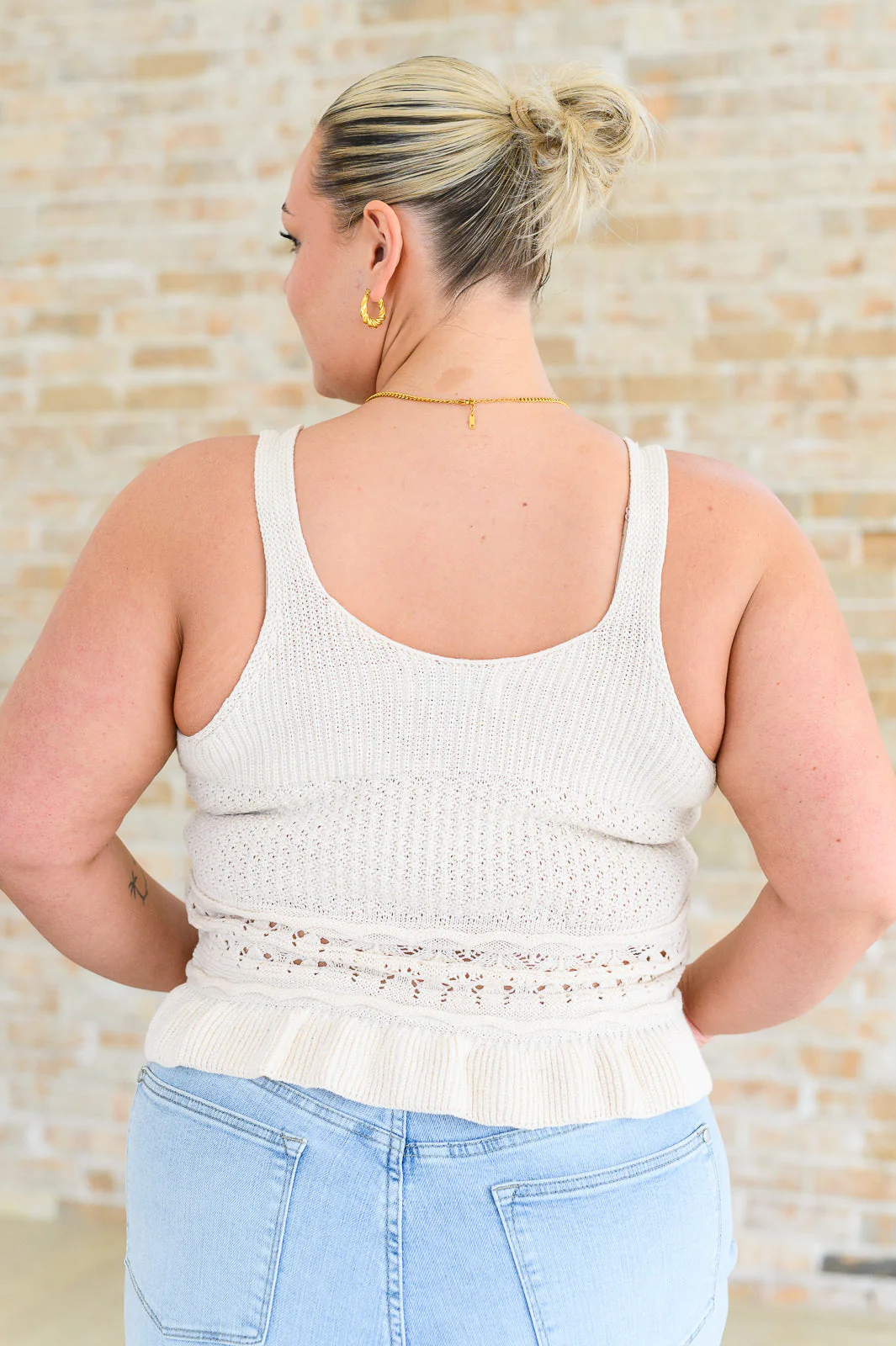 Day Dancing Ruffle Knit Tank Top - Image 6